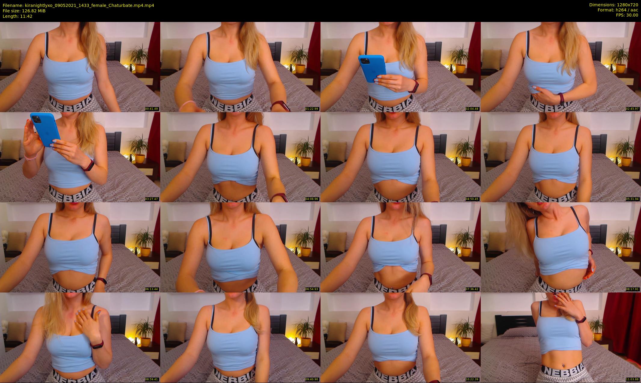 kiranightlyxo — 12 minute Chaturbate female cam show recording, 720p, May 9, 2021