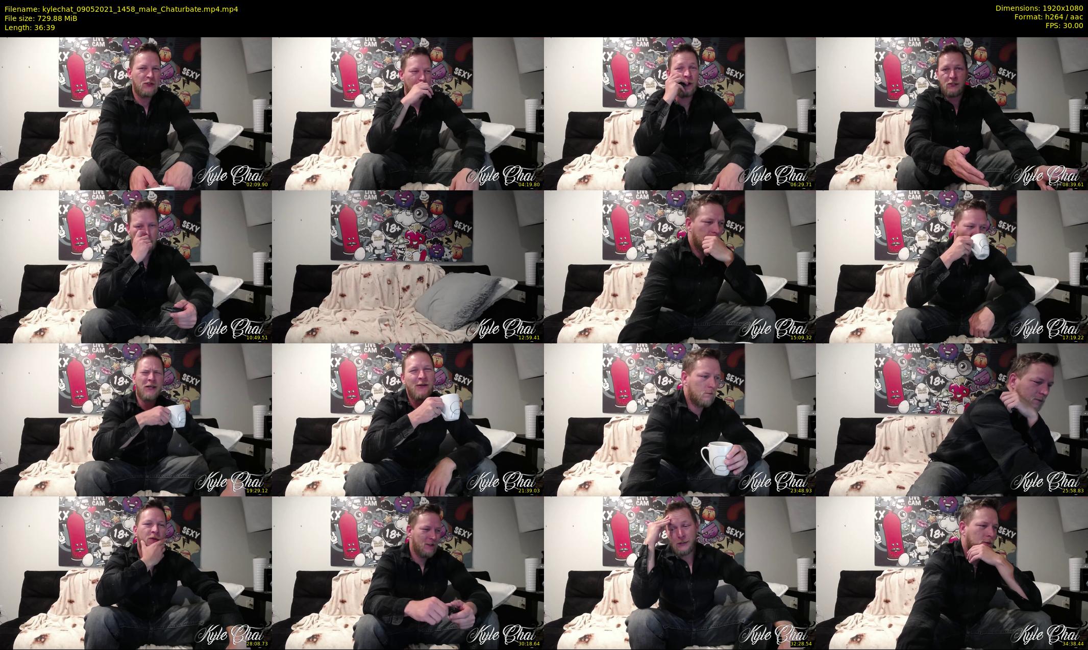 kylechat — 37 minute Chaturbate male cam show recording, 1080p, May 9, 2021