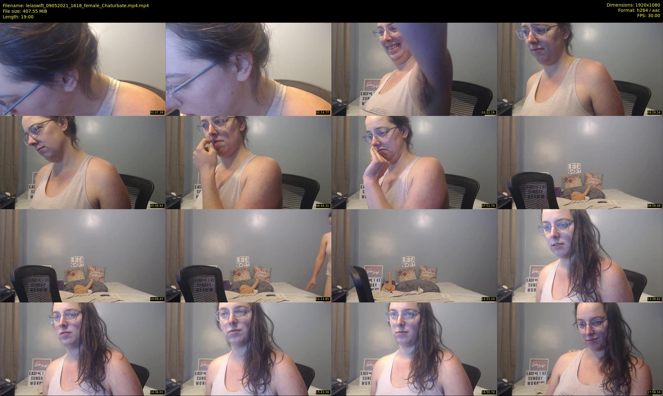 leiaswift — 19 minute Chaturbate female cam show recording, 1080p, May 9, 2021