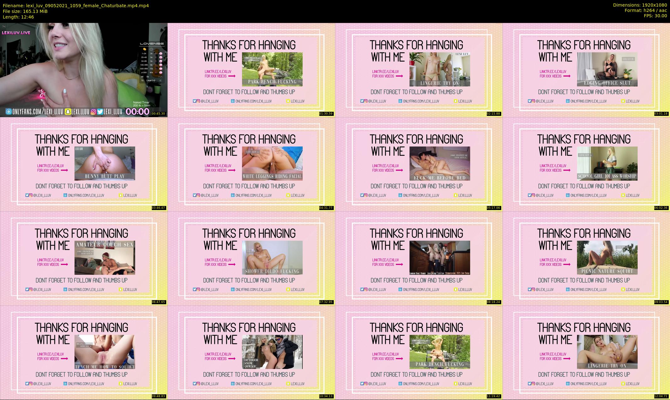 lexi_luv — 13 minute Chaturbate female cam show recording, 1080p, May 9, 2021
