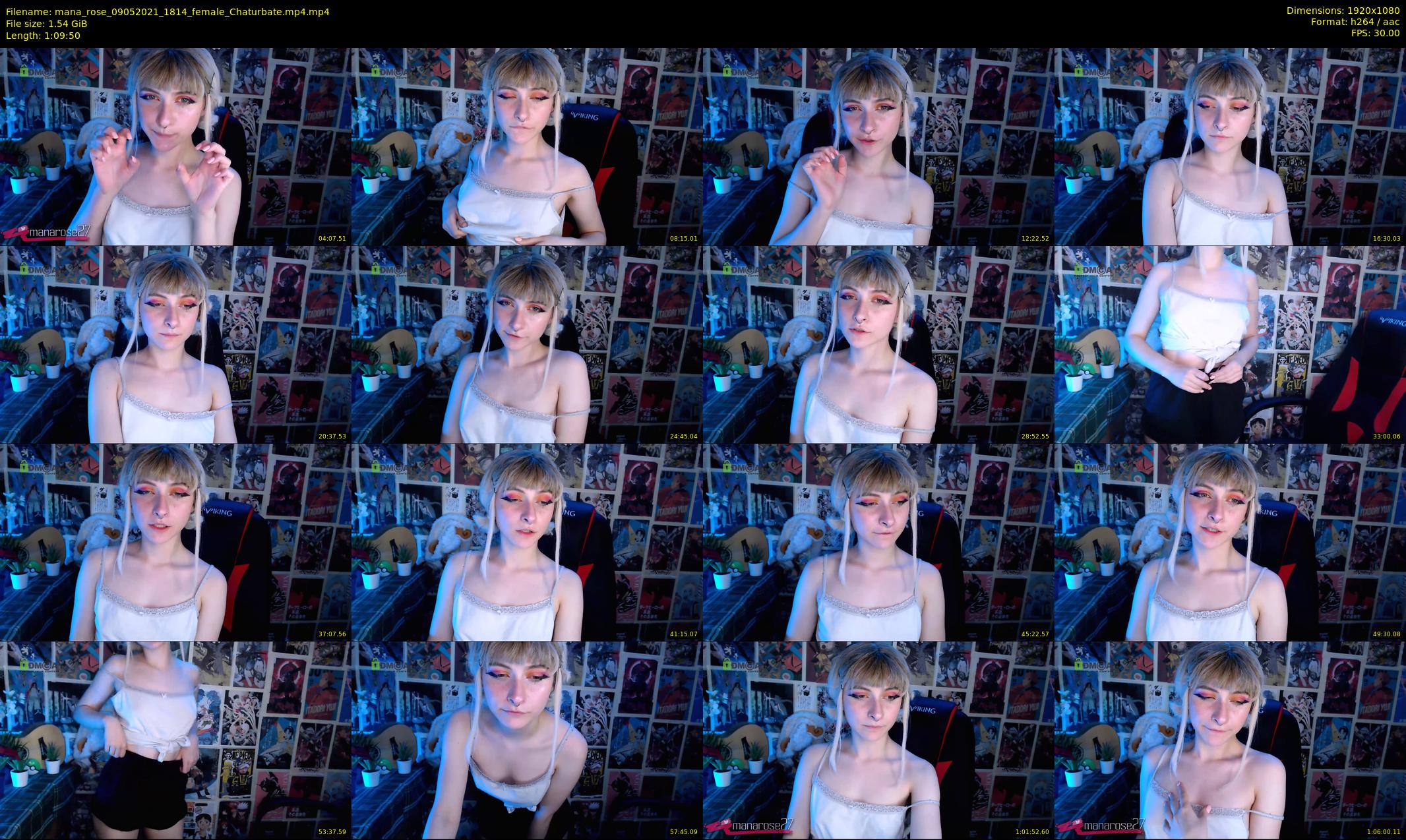 mana_rose — 70 minute Chaturbate female cam show recording, 1080p, May 9, 2021