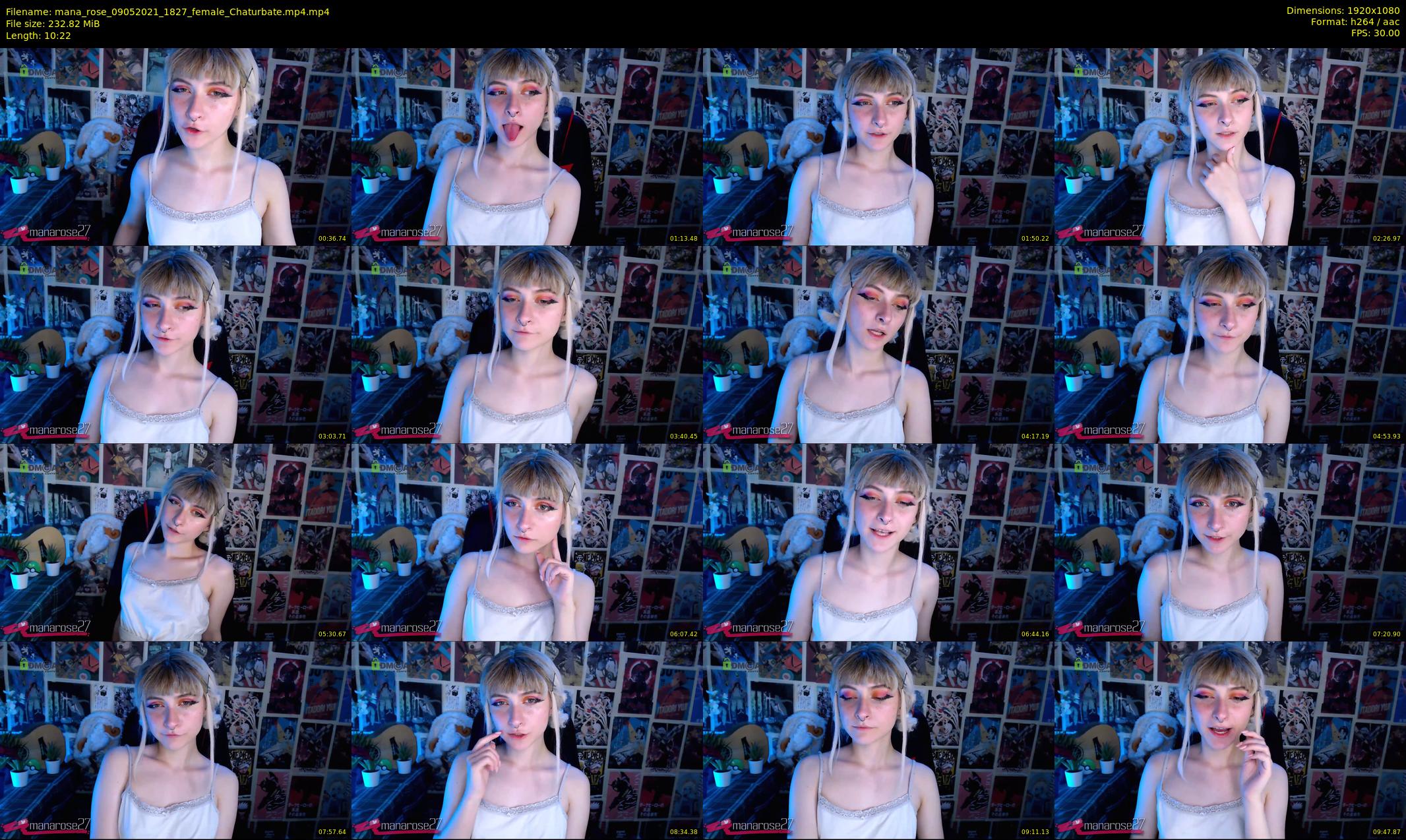 mana_rose — 11 minute Chaturbate female cam show recording, 1080p, May 9, 2021