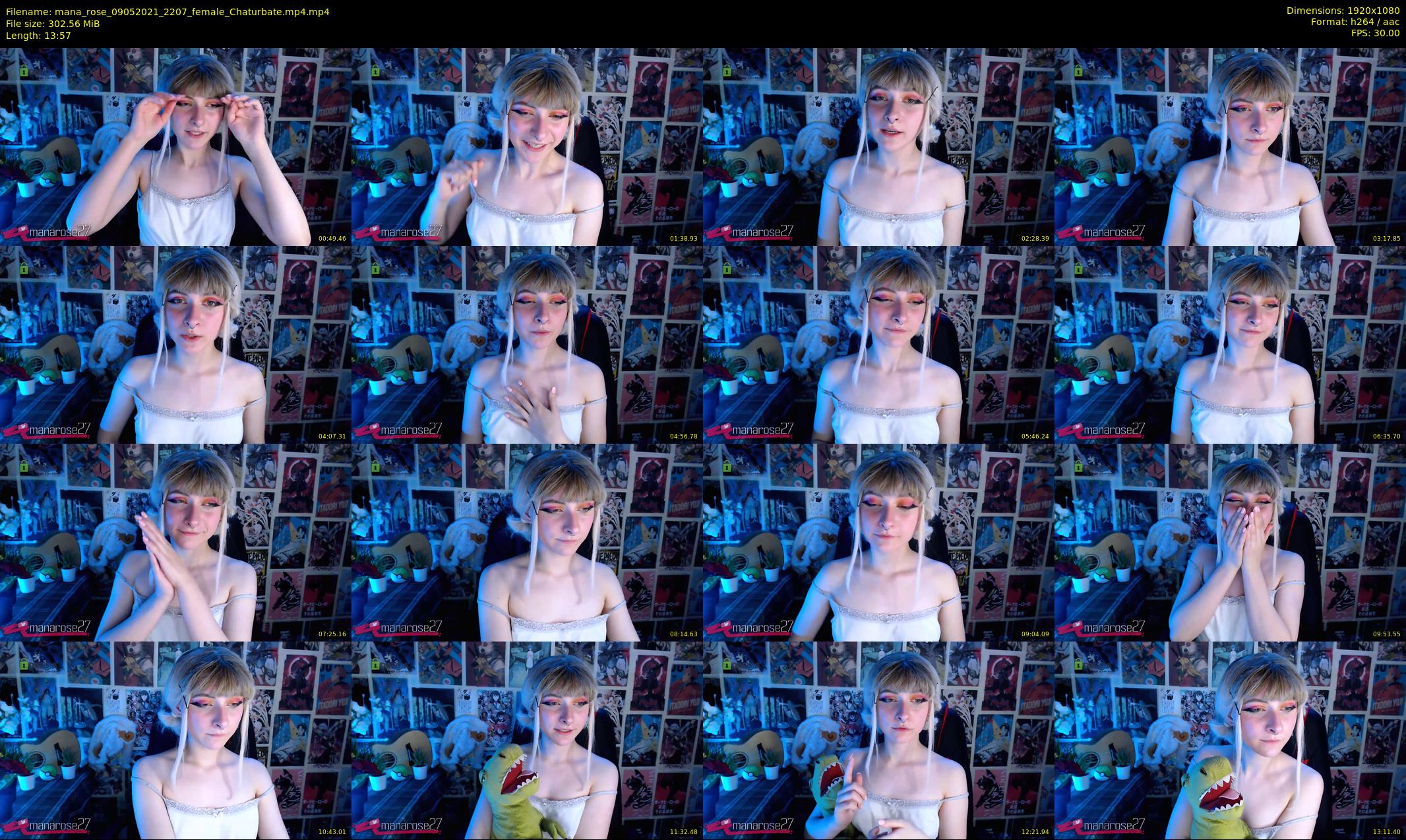 mana_rose — 14 minute Chaturbate female cam show recording, 1080p, May 9, 2021