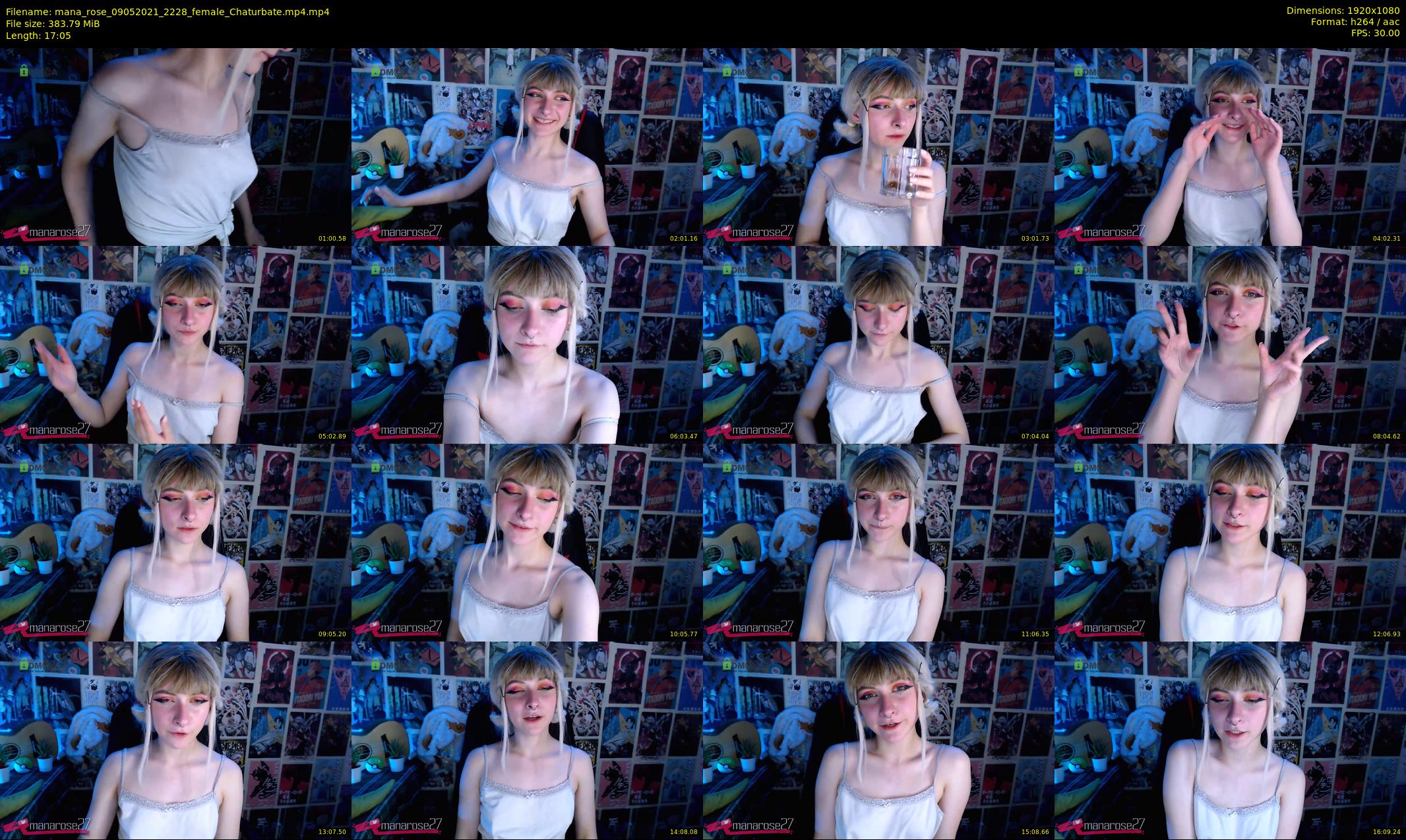 mana_rose — 18 minute Chaturbate female cam show recording, 1080p, May 9, 2021