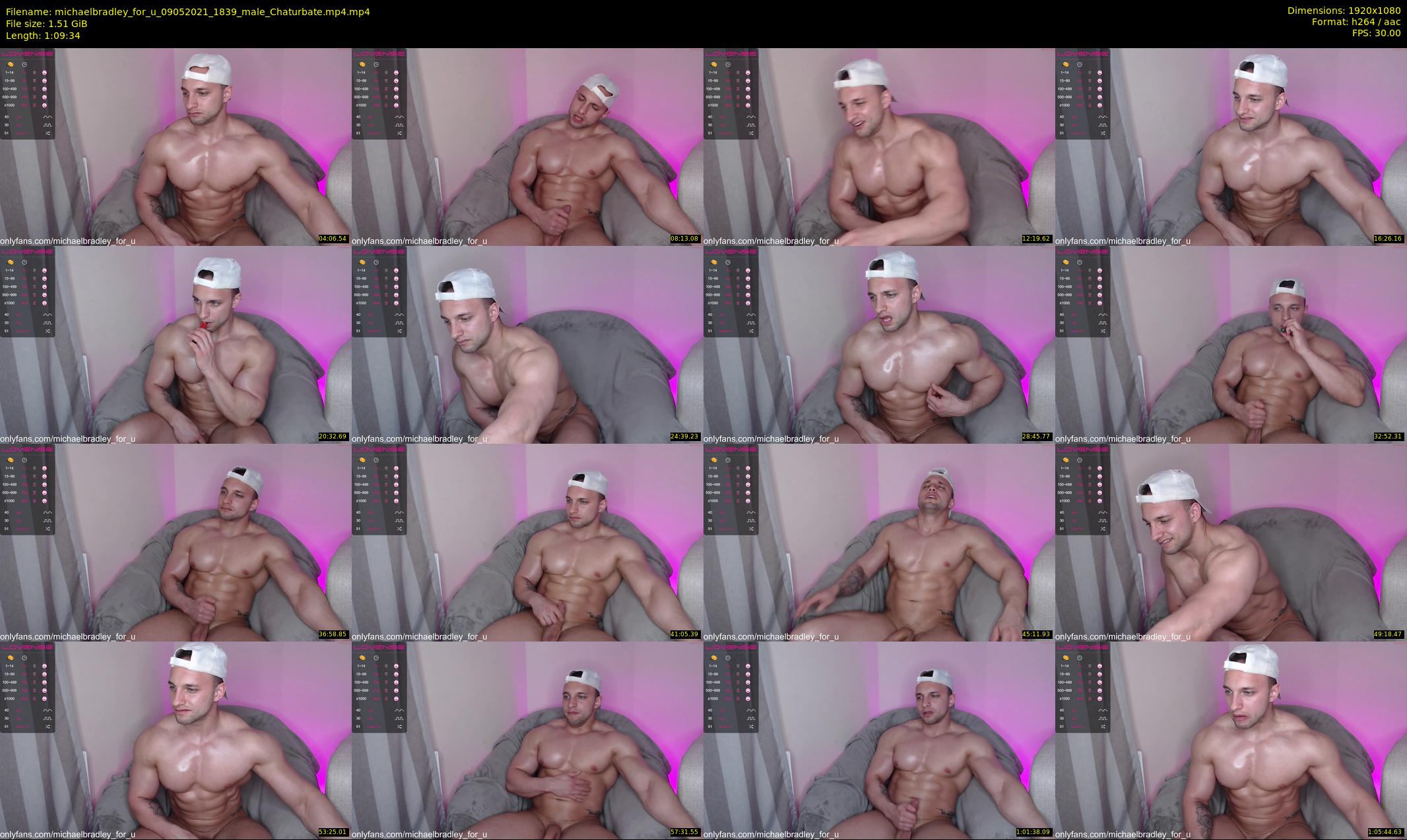michaelbradley_for_u — 70 minute Chaturbate male cam show recording, 1080p, May 9, 2021