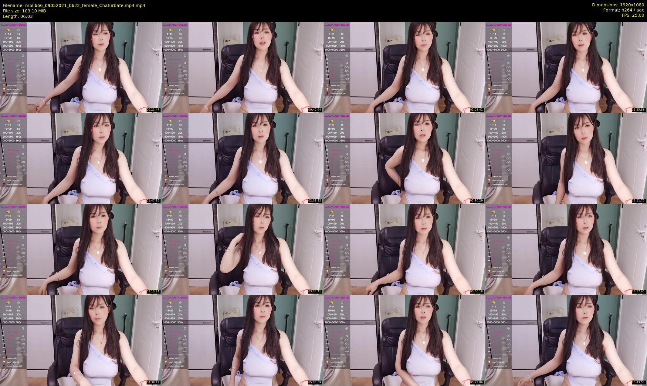 moli666 — 7 minute Chaturbate female cam show recording, 1080p, May 9, 2021