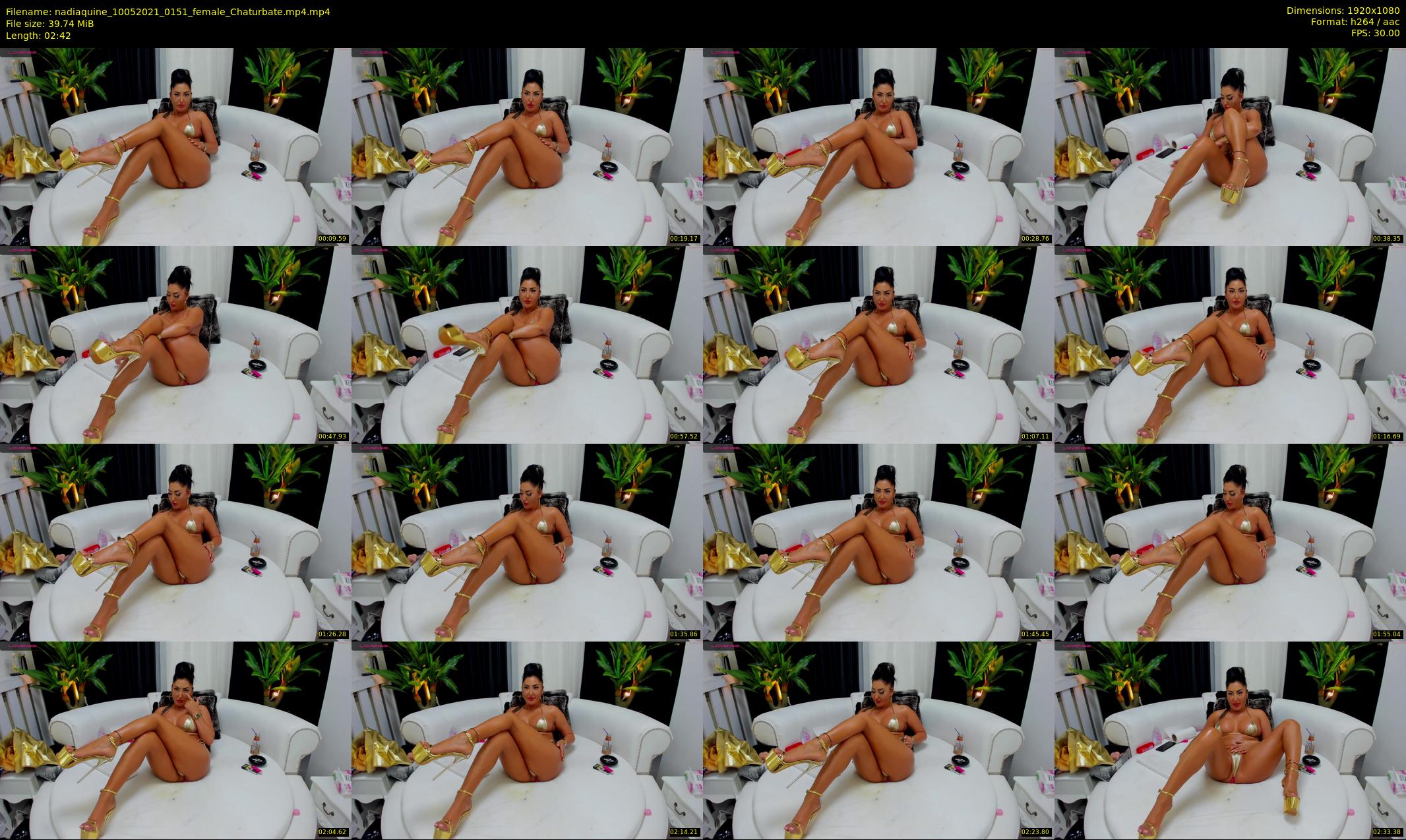 nadiaquine — 3 minute Chaturbate female cam show recording, 1080p, May 10, 2021