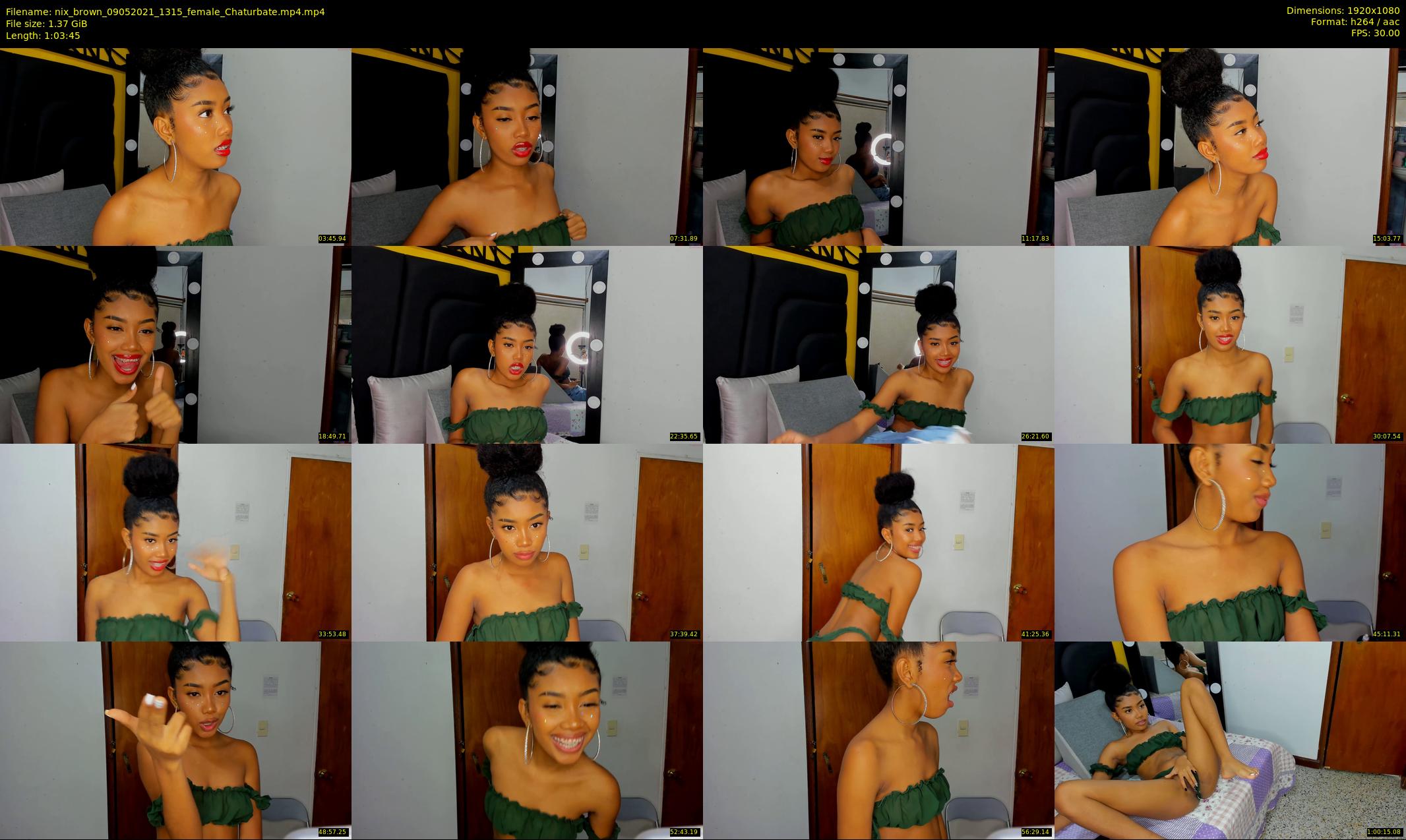 nix_brown — 64 minute Chaturbate female cam show recording, 1080p, May 9, 2021