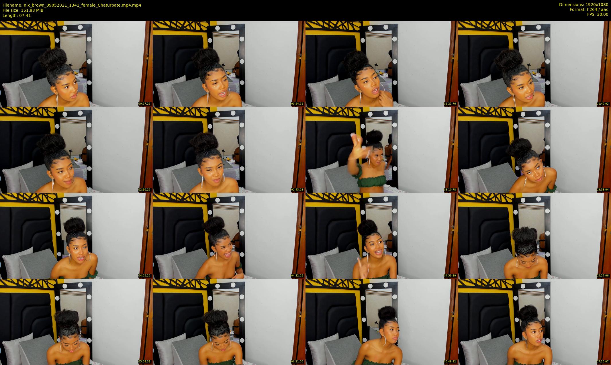 nix_brown — 8 minute Chaturbate female cam show recording, 1080p, May 9, 2021
