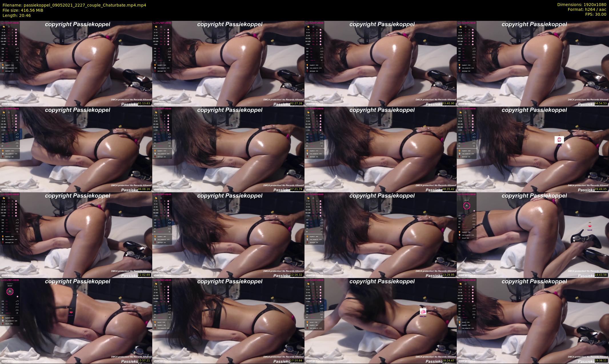 passiekoppel — 21 minute Chaturbate couple cam show recording, 1080p, May 9, 2021