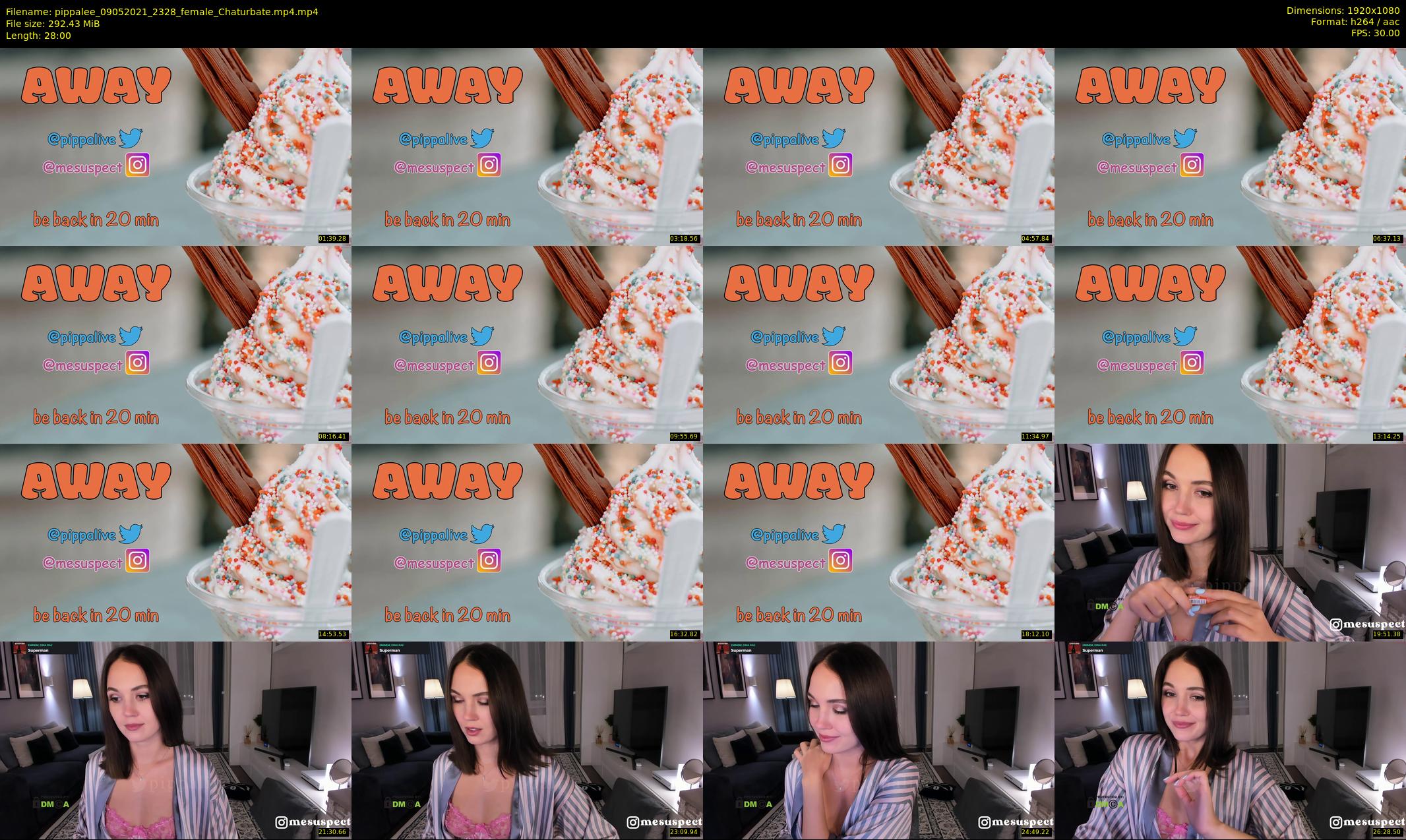 pippalee — 28 minute Chaturbate female cam show recording, 1080p, May 9, 2021