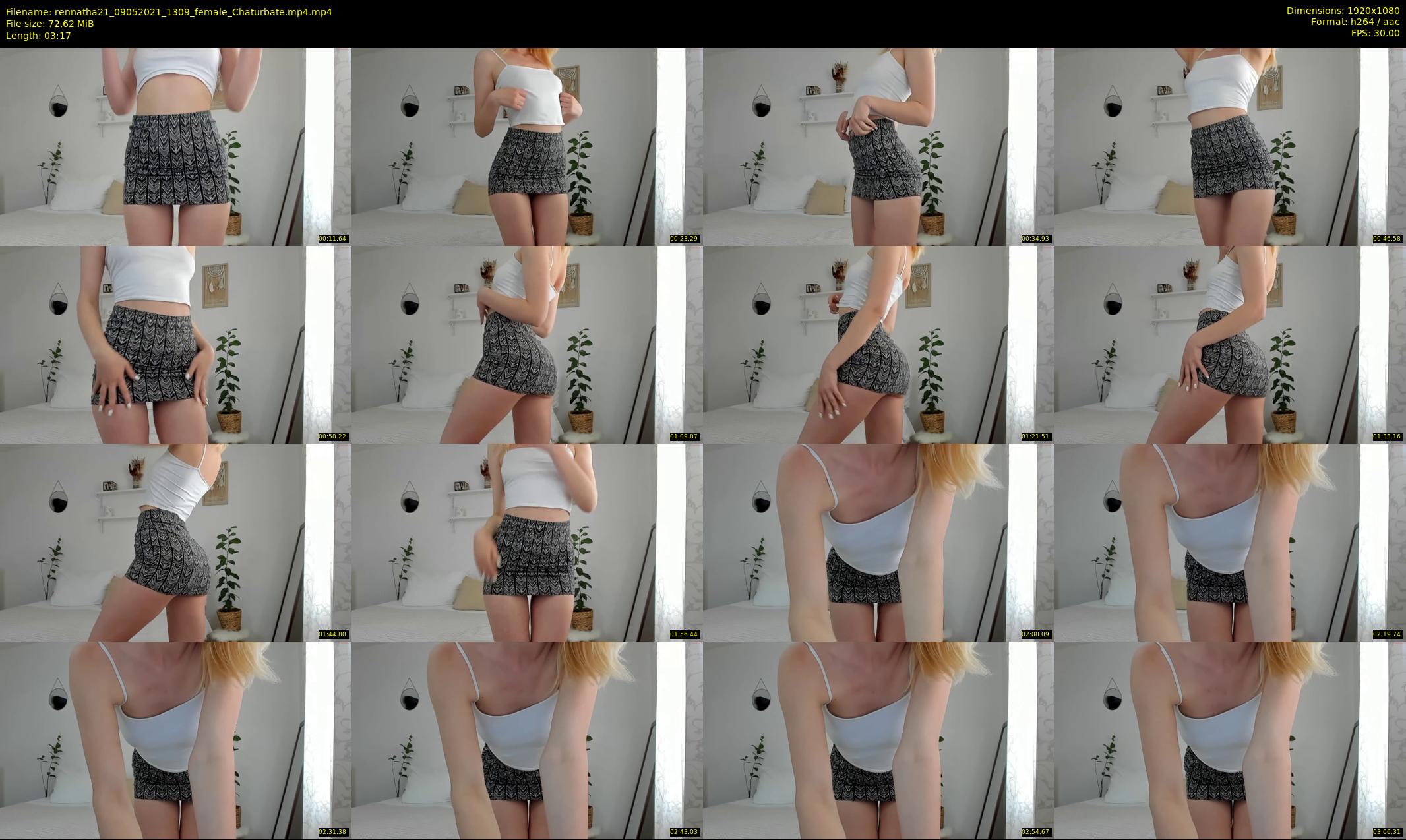 rennatha21 — 4 minute Chaturbate female cam show recording, 1080p, May 9, 2021