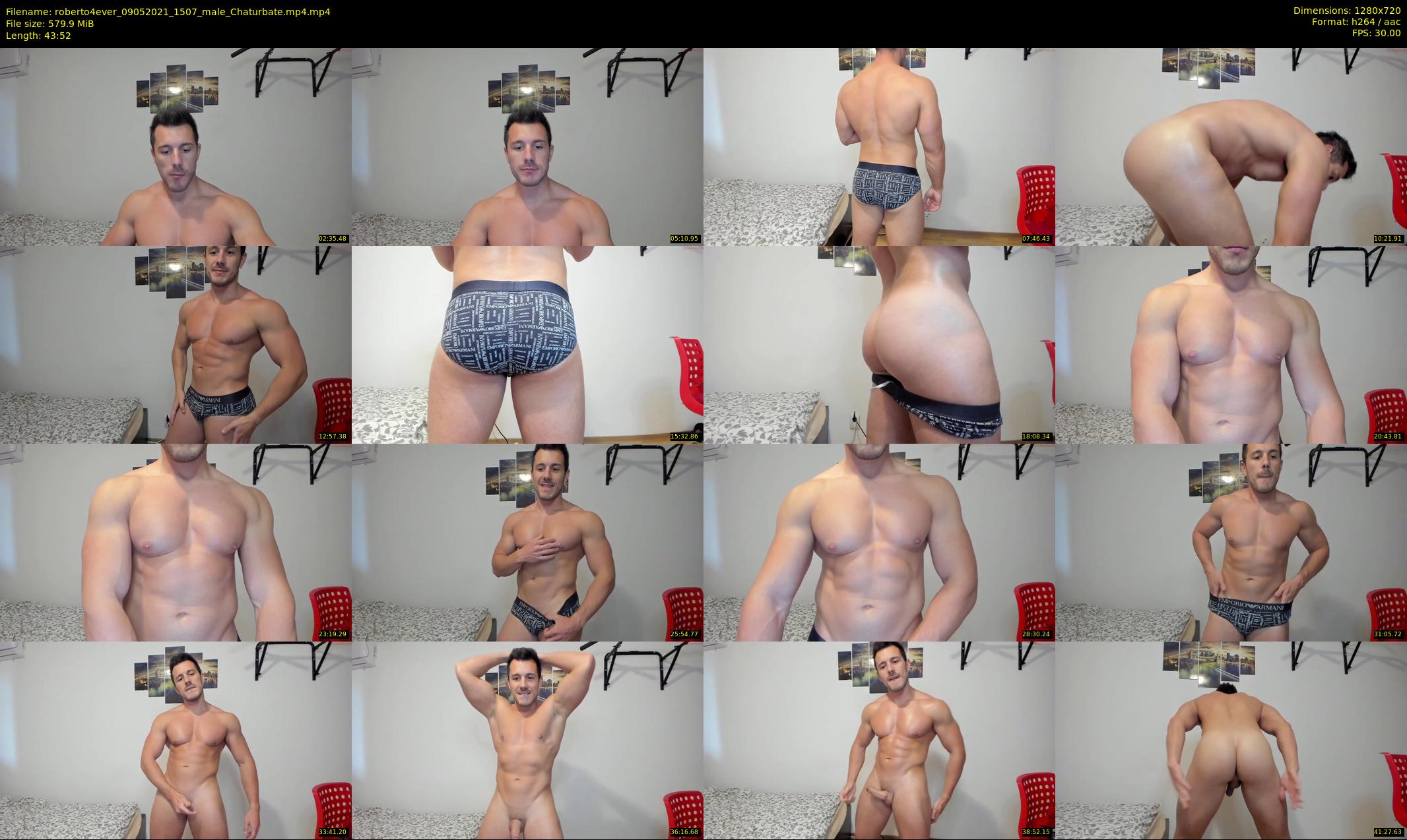 roberto4ever — 44 minute Chaturbate male cam show recording, 720p, May 9, 2021