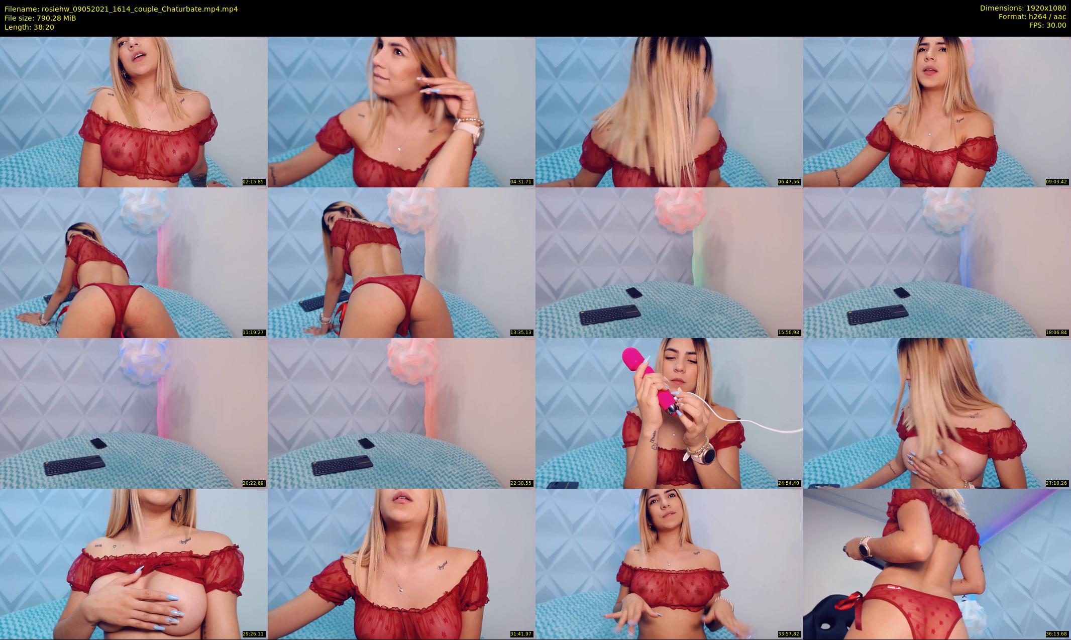 rosiehw — 39 minute Chaturbate couple cam show recording, 1080p, May 9, 2021
