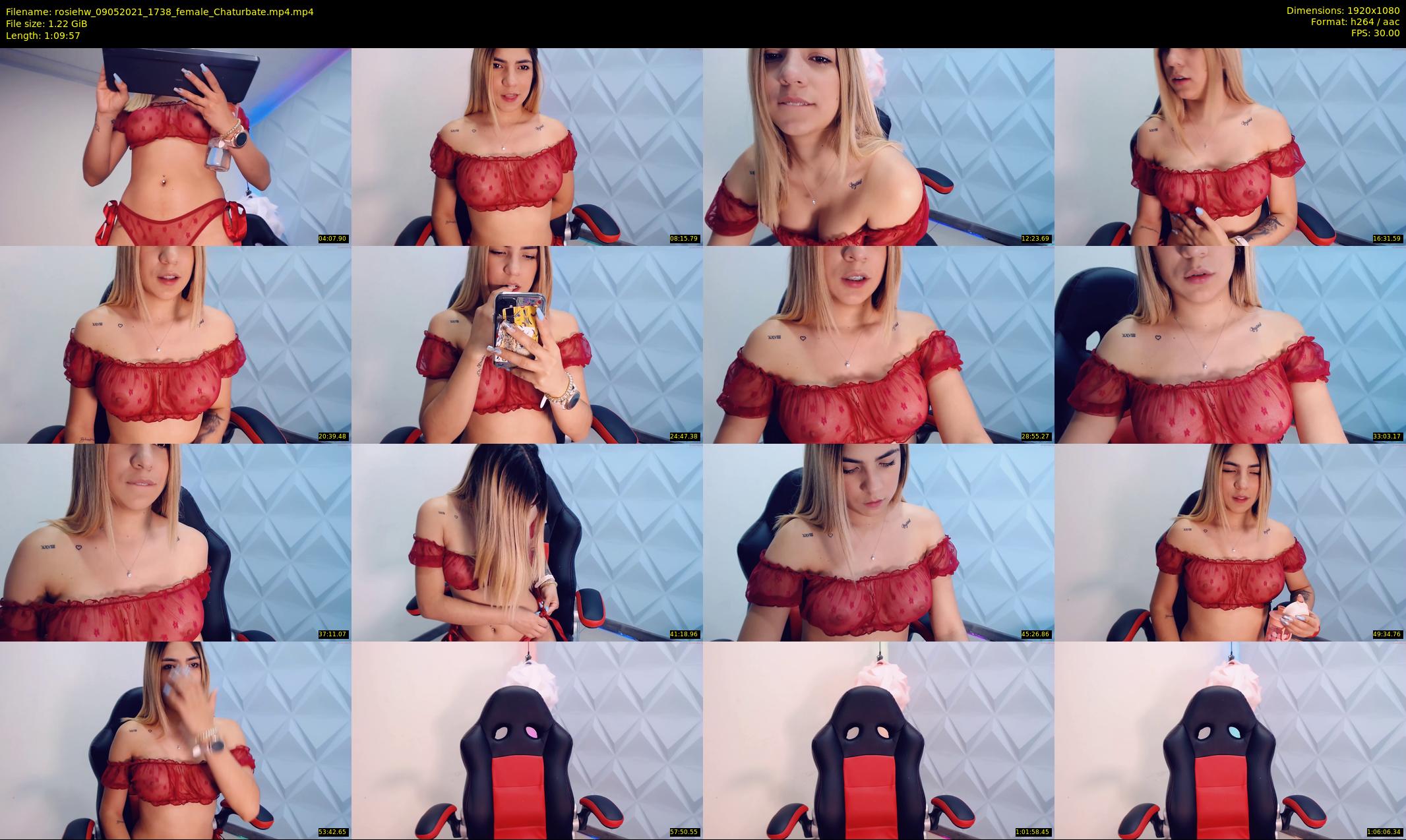rosiehw — 70 minute Chaturbate couple cam show recording, 1080p, May 9, 2021