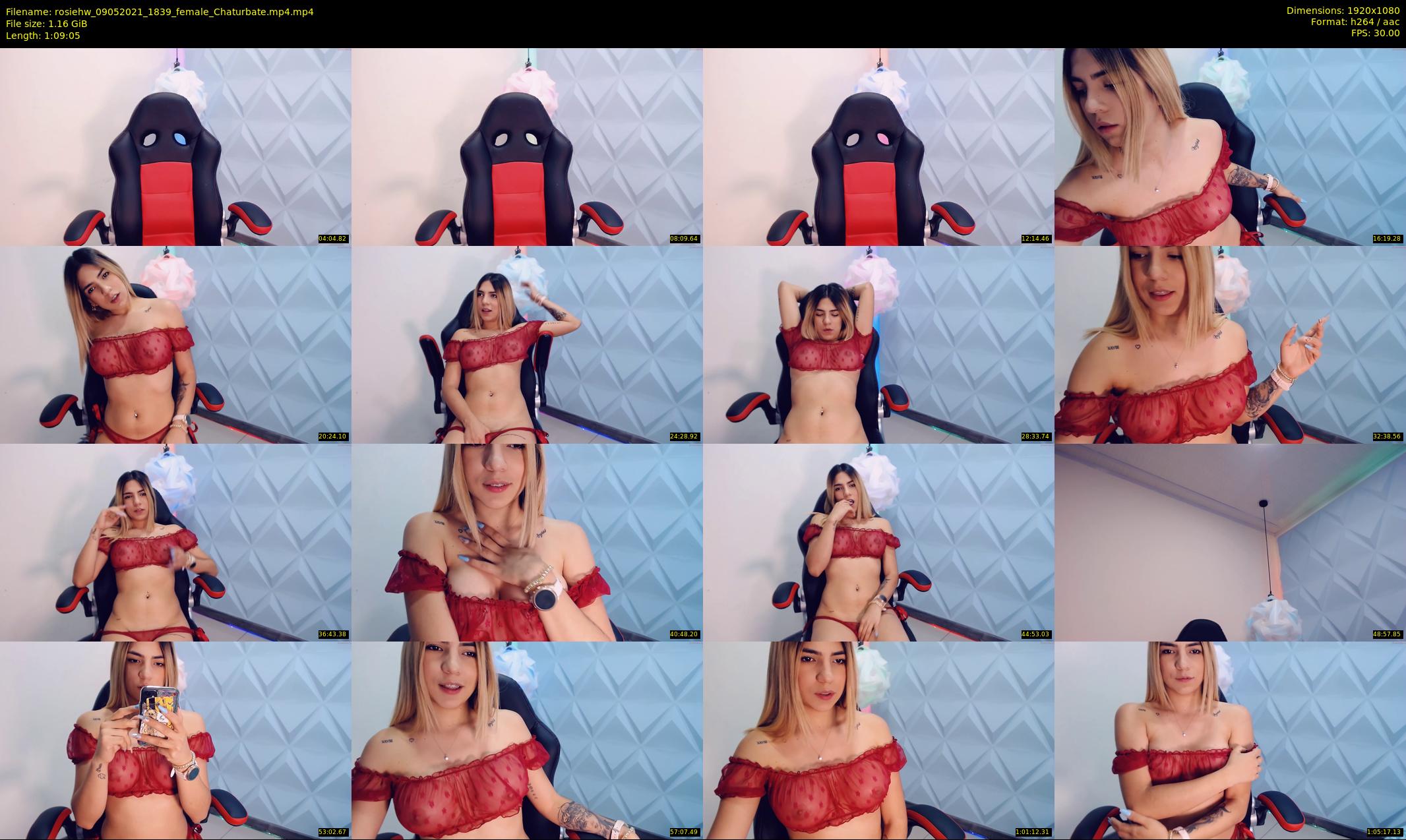 rosiehw — 70 minute Chaturbate couple cam show recording, 1080p, May 9, 2021