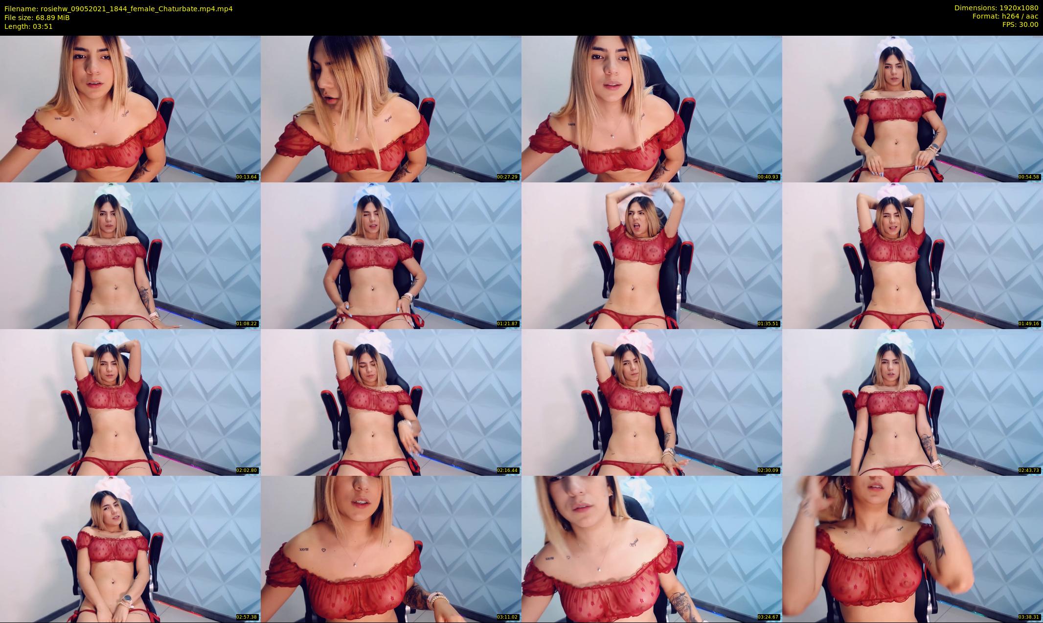 rosiehw — 4 minute Chaturbate couple cam show recording, 1080p, May 9, 2021
