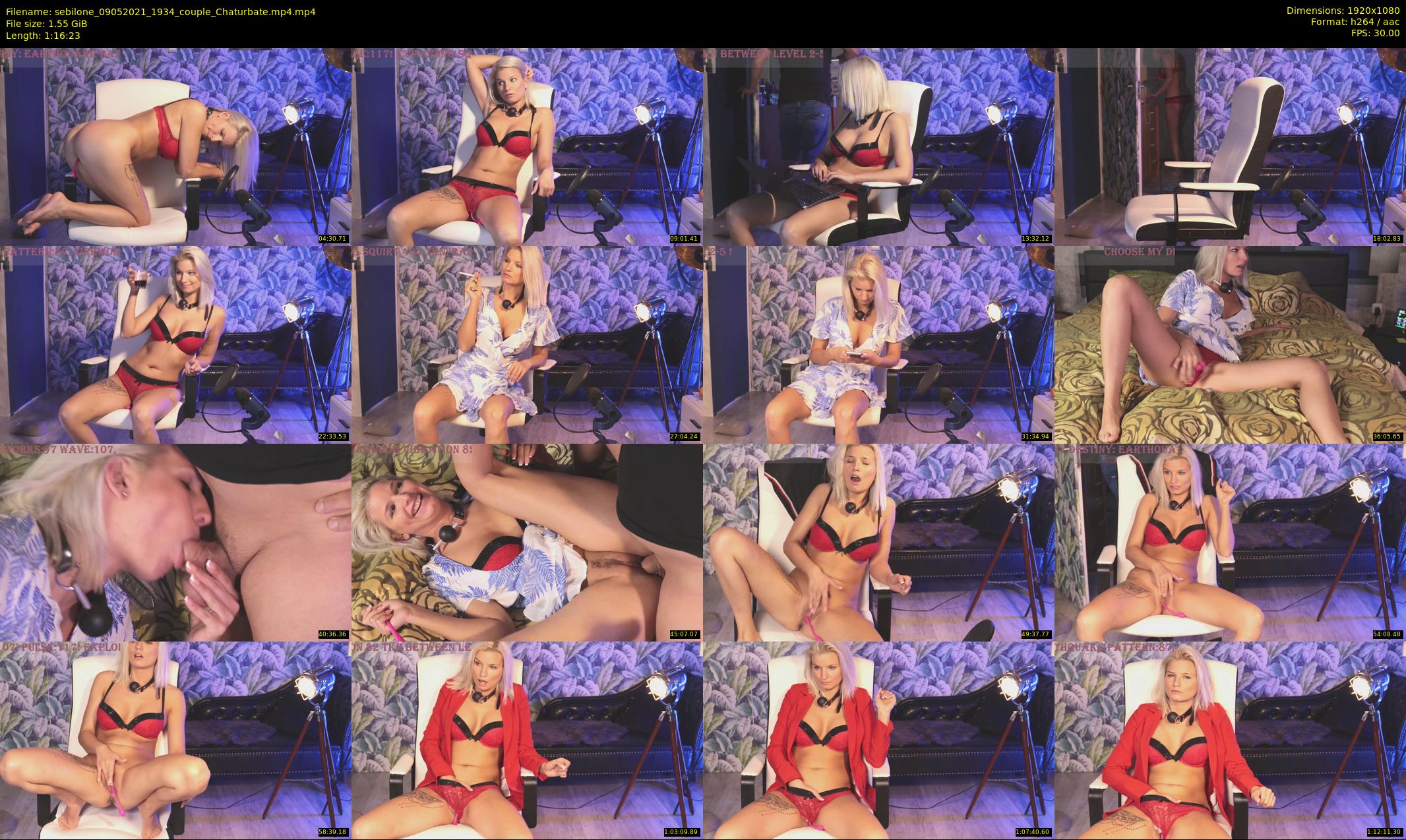 sebilone — 77 minute Chaturbate couple cam show recording, 1080p, May 9, 2021