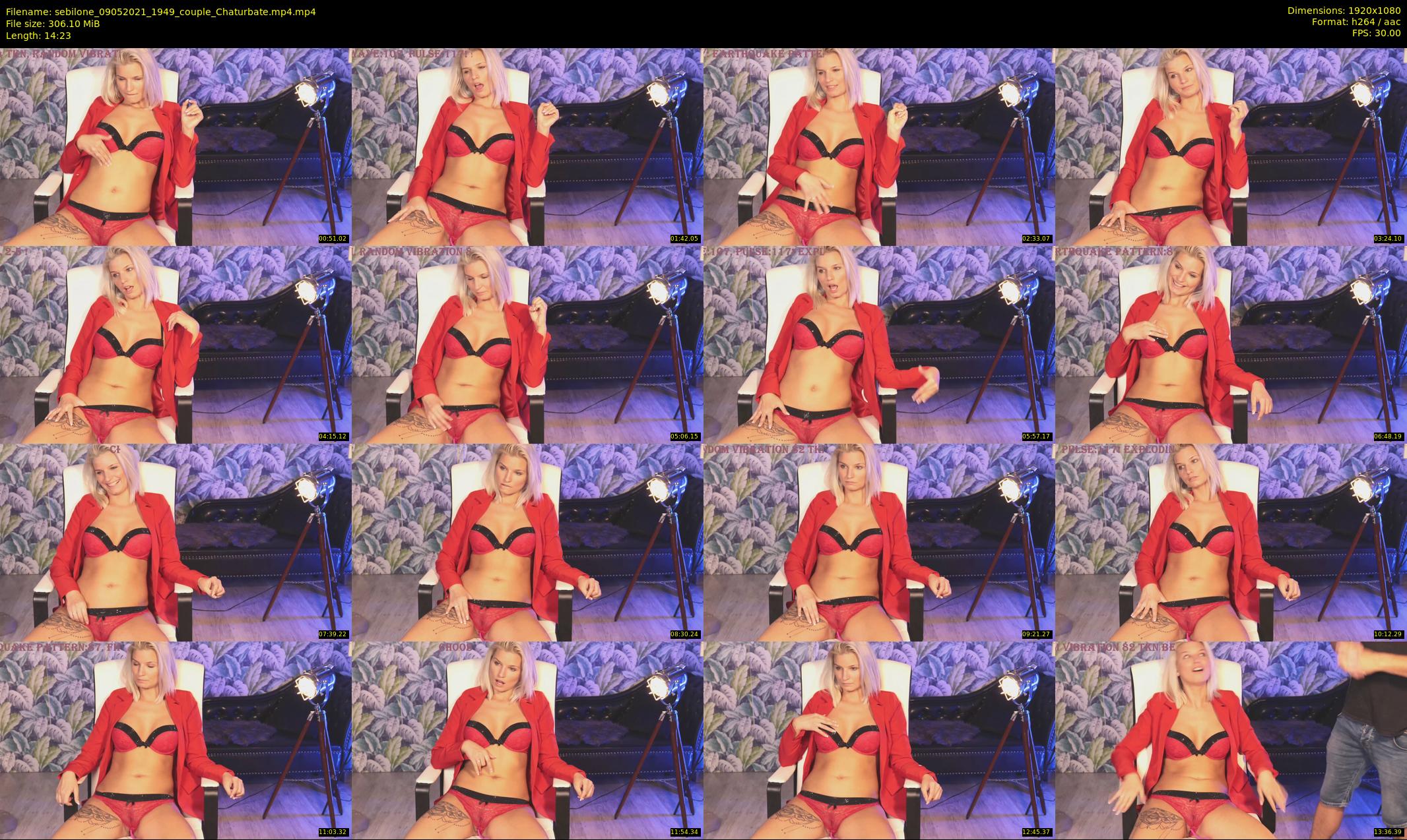 sebilone — 15 minute Chaturbate couple cam show recording, 1080p, May 9, 2021