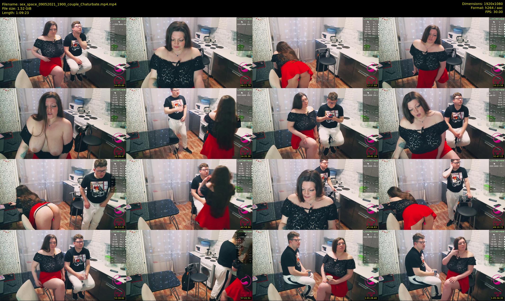 sex_space — 70 minute Chaturbate couple cam show recording, 1080p, May 9, 2021