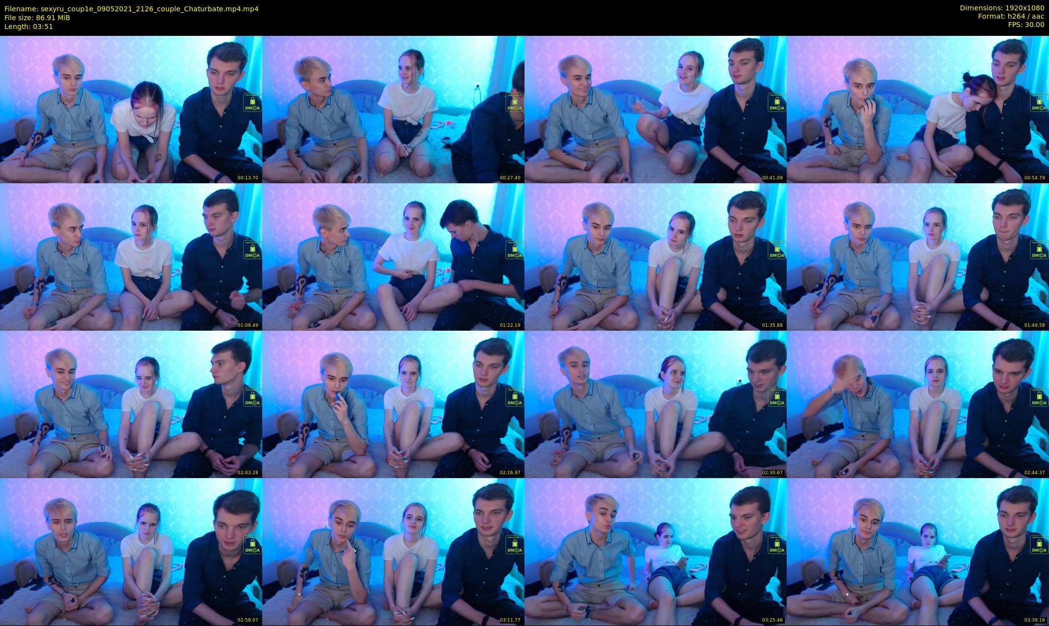sexyru_coup1e — 4 minute Chaturbate couple cam show recording, 1080p, May 9, 2021