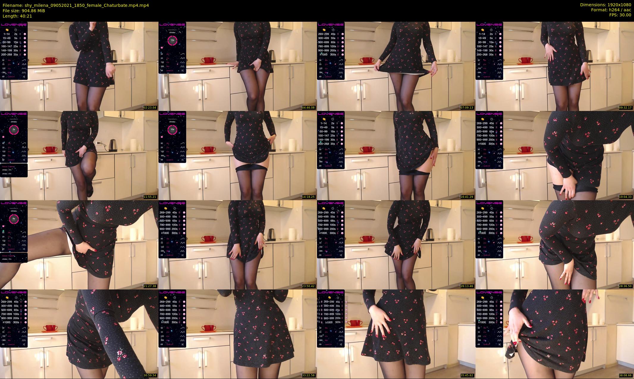 shy_milena — 41 minute Chaturbate female cam show recording, 1080p, May 9, 2021