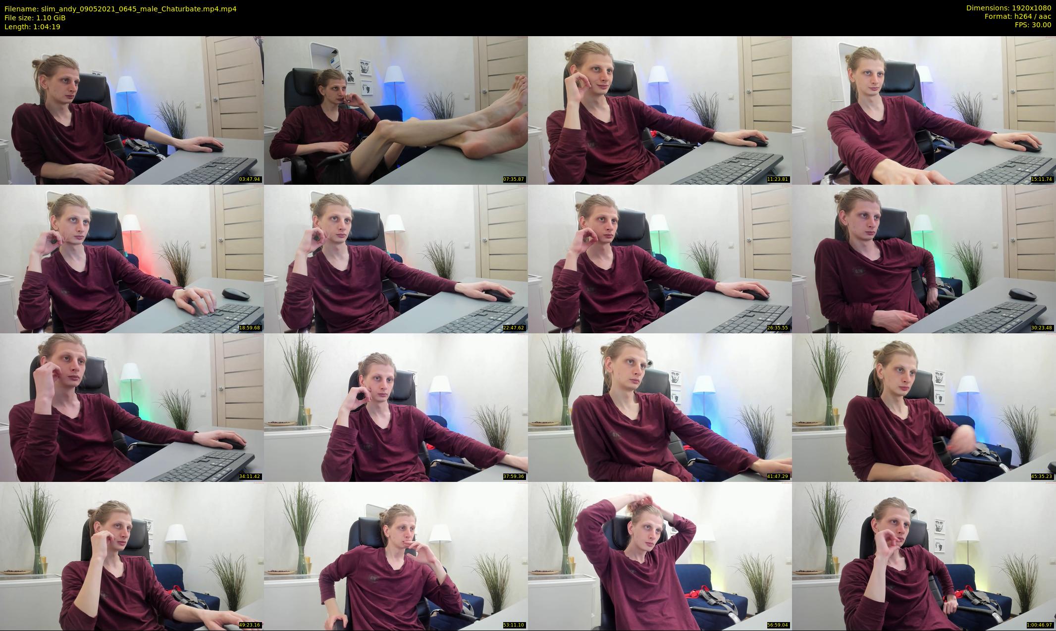 slim_andy — 65 minute Chaturbate male cam show recording, 1080p, May 9, 2021