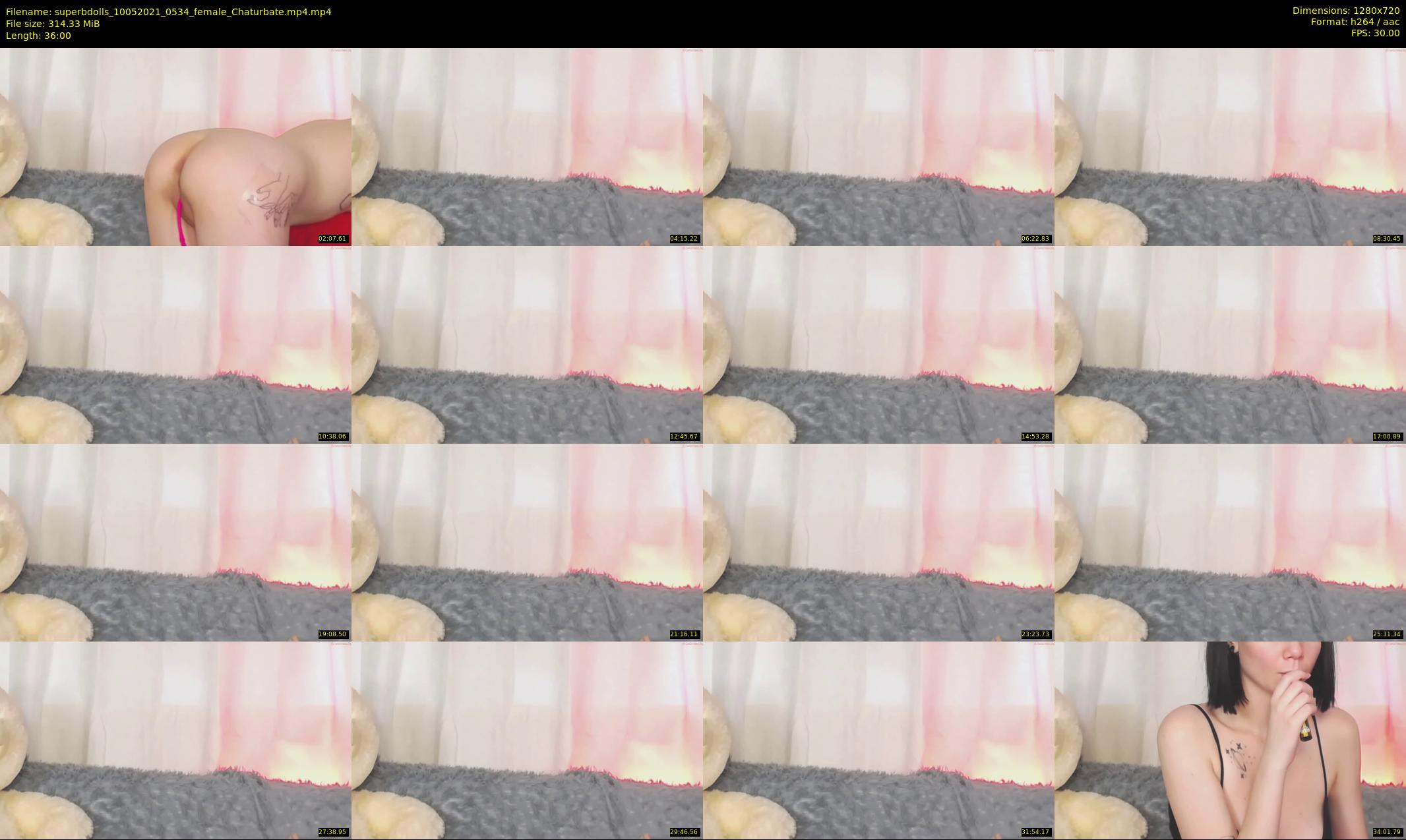 superbdolls — 36 minute Chaturbate couple cam show recording, 720p, May 10, 2021