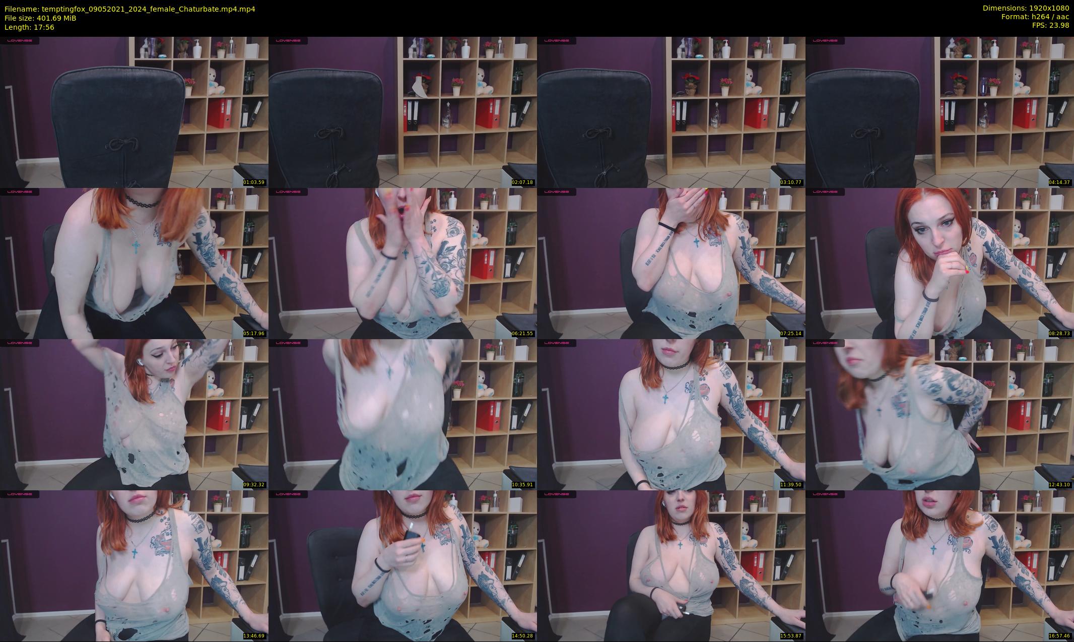 temptingfox — 18 minute Chaturbate female cam show recording, 1080p, May 9, 2021
