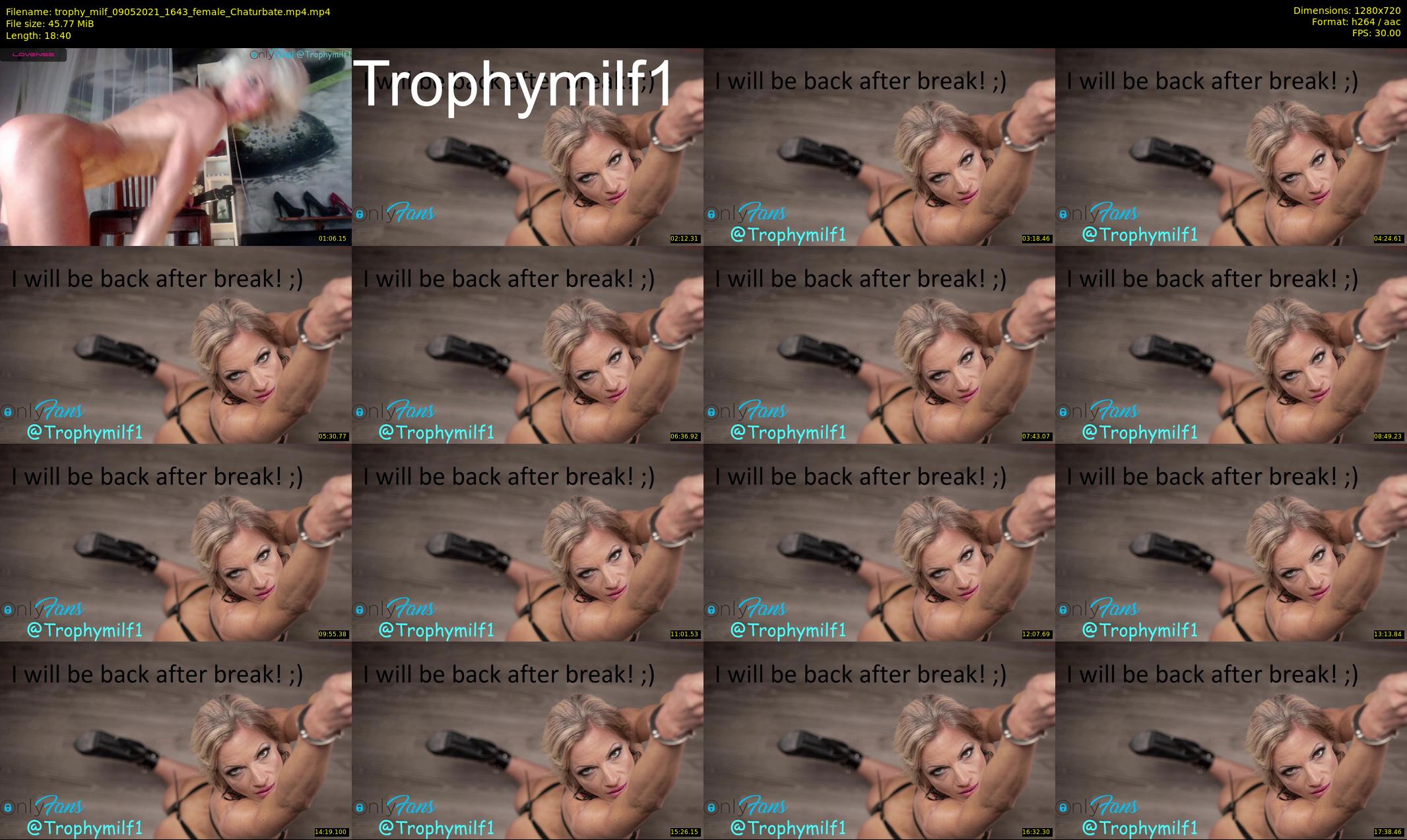 trophy_milf — 19 minute Chaturbate female cam show recording, 720p, May 9, 2021