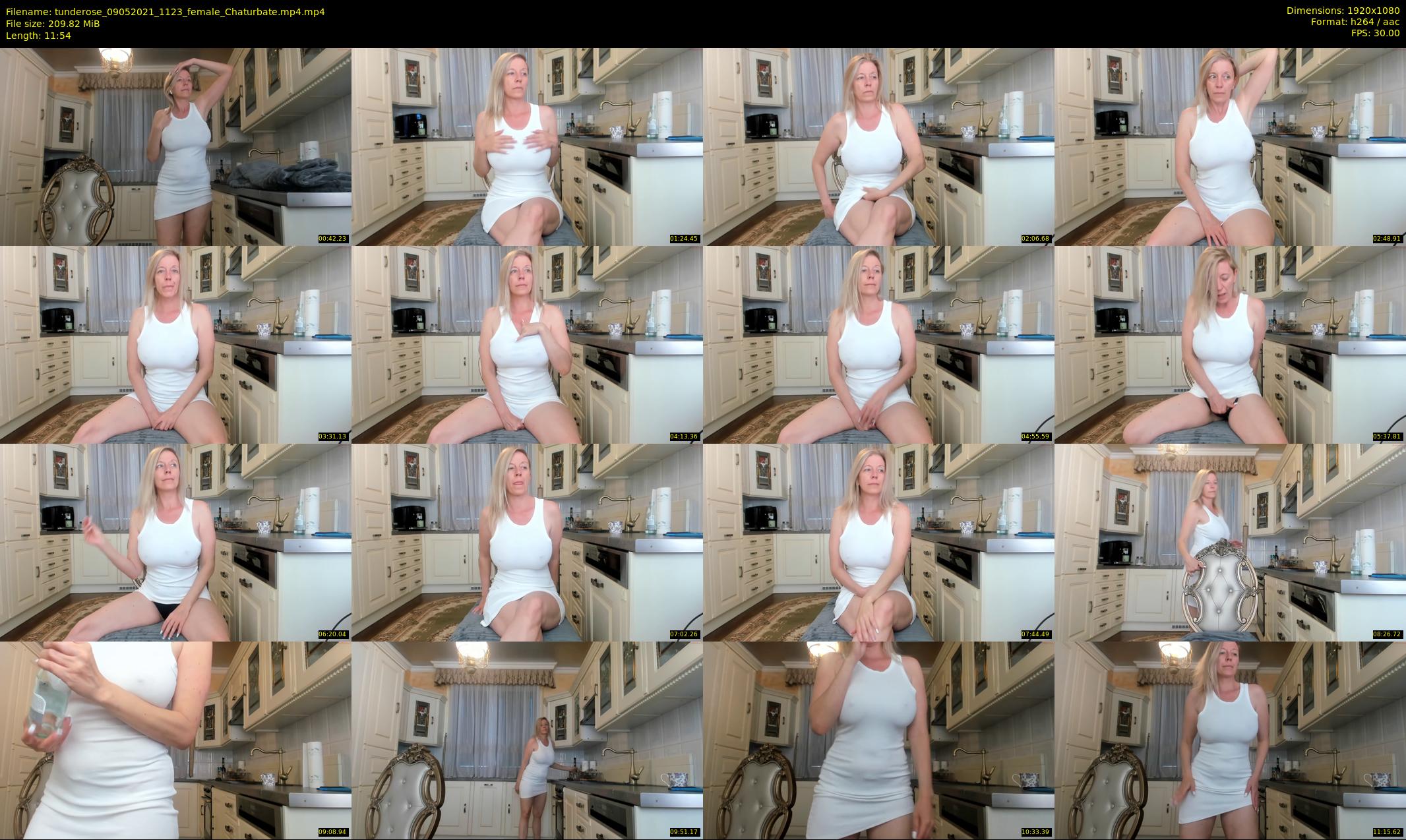 tunderose — 12 minute Chaturbate female cam show recording, 1080p, May 9, 2021