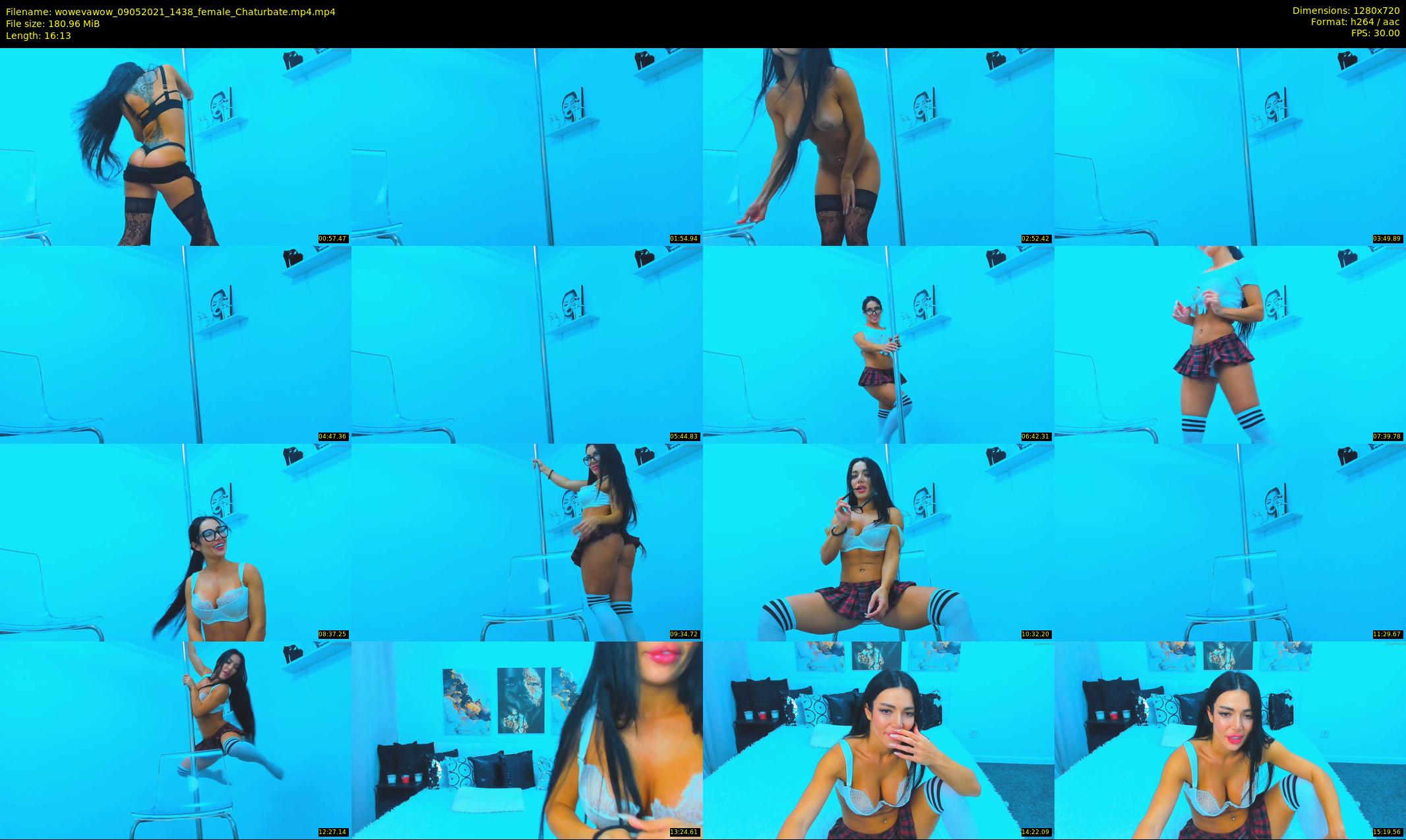 wowevawow — 17 minute Chaturbate female cam show recording, 720p, May 9, 2021