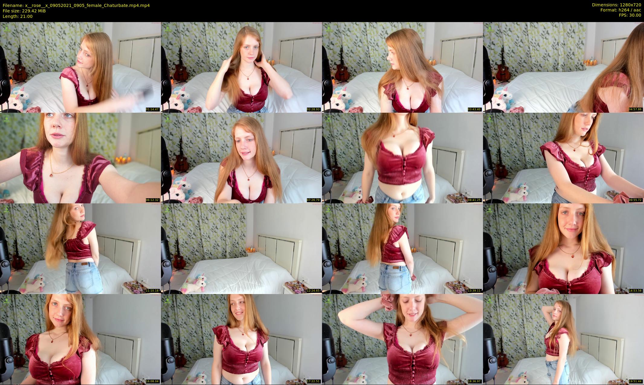 x__rose__x — 21 minute Chaturbate female cam show recording, 720p, May 9, 2021