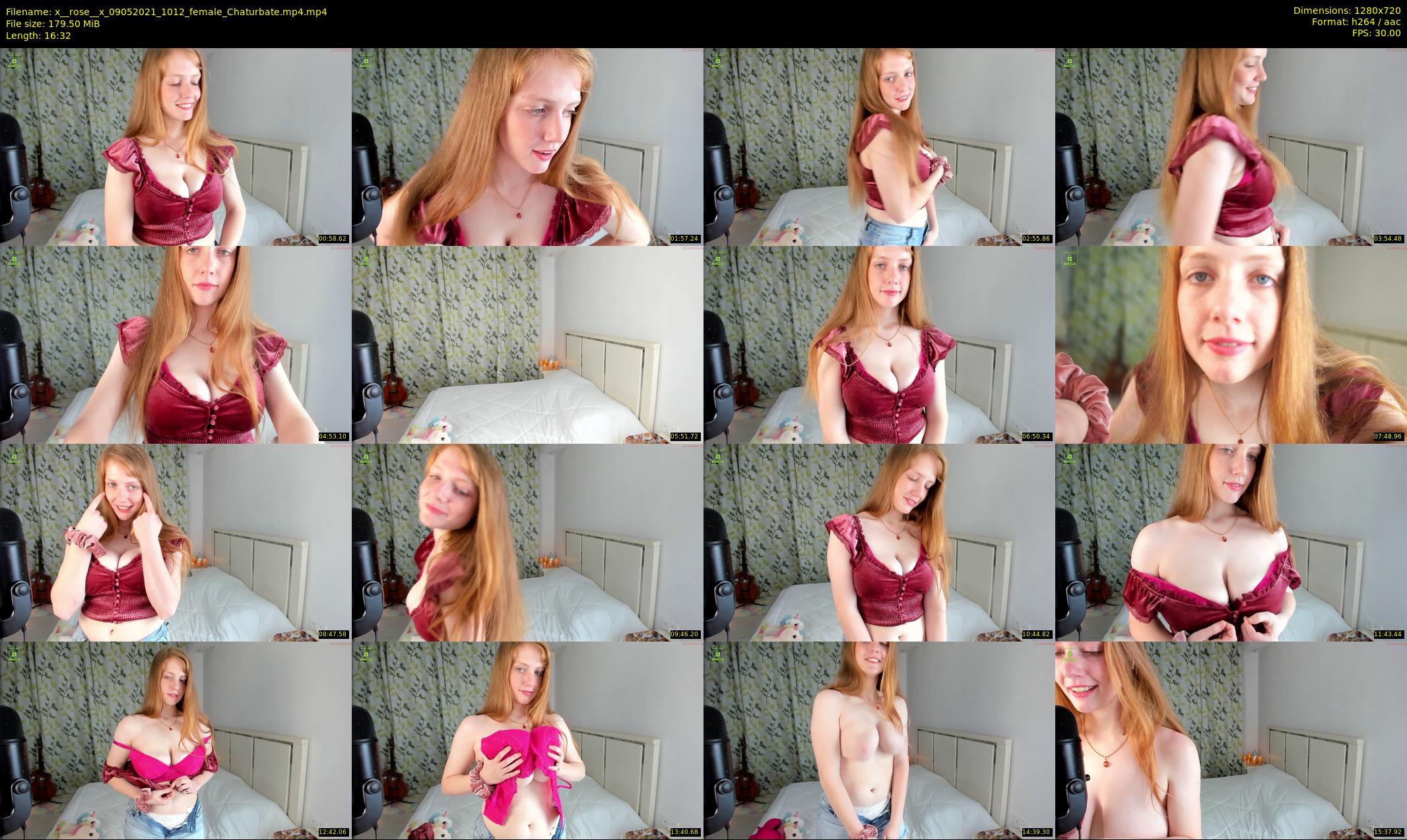 x__rose__x — 17 minute Chaturbate female cam show recording, 720p, May 9, 2021