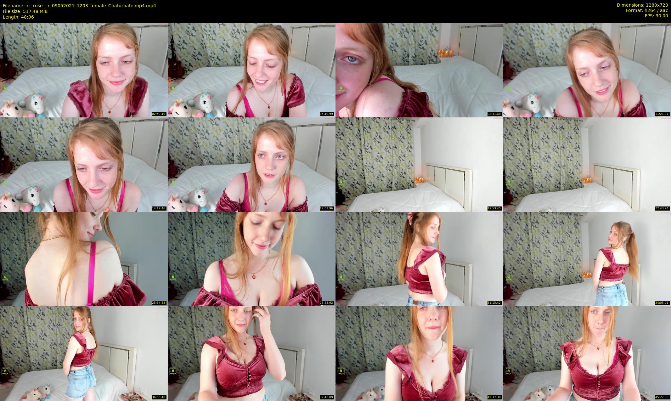 x__rose__x — 49 minute Chaturbate female cam show recording, 720p, May 9, 2021