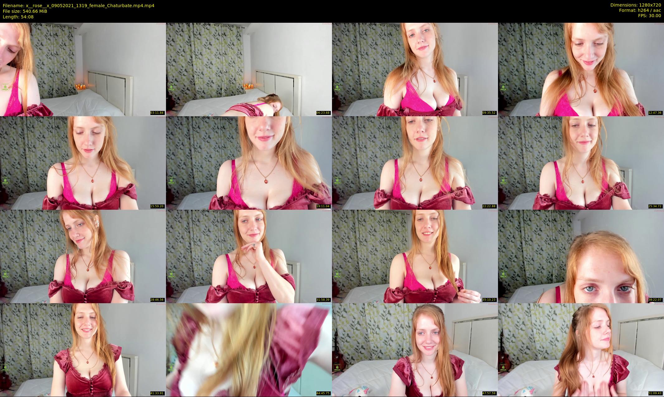 x__rose__x — 55 minute Chaturbate female cam show recording, 720p, May 9, 2021