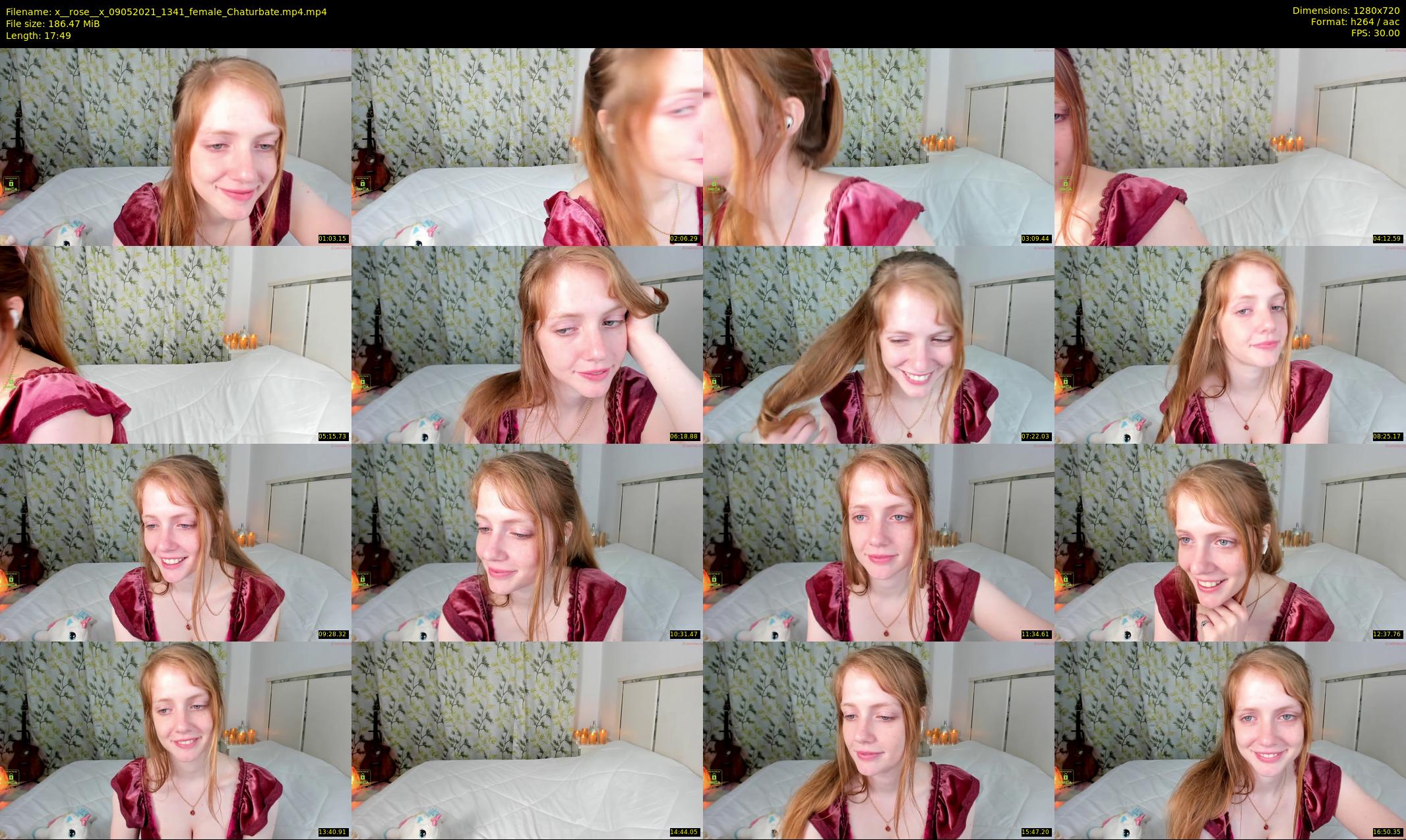 x__rose__x — 18 minute Chaturbate female cam show recording, 720p, May 9, 2021