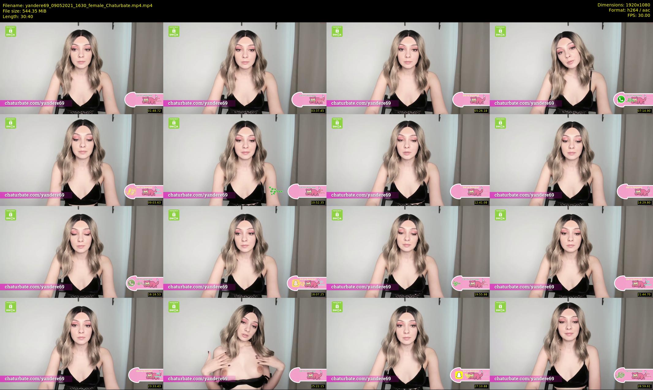 yandere69 — 31 minute Chaturbate female cam show recording, 1080p, May 9, 2021