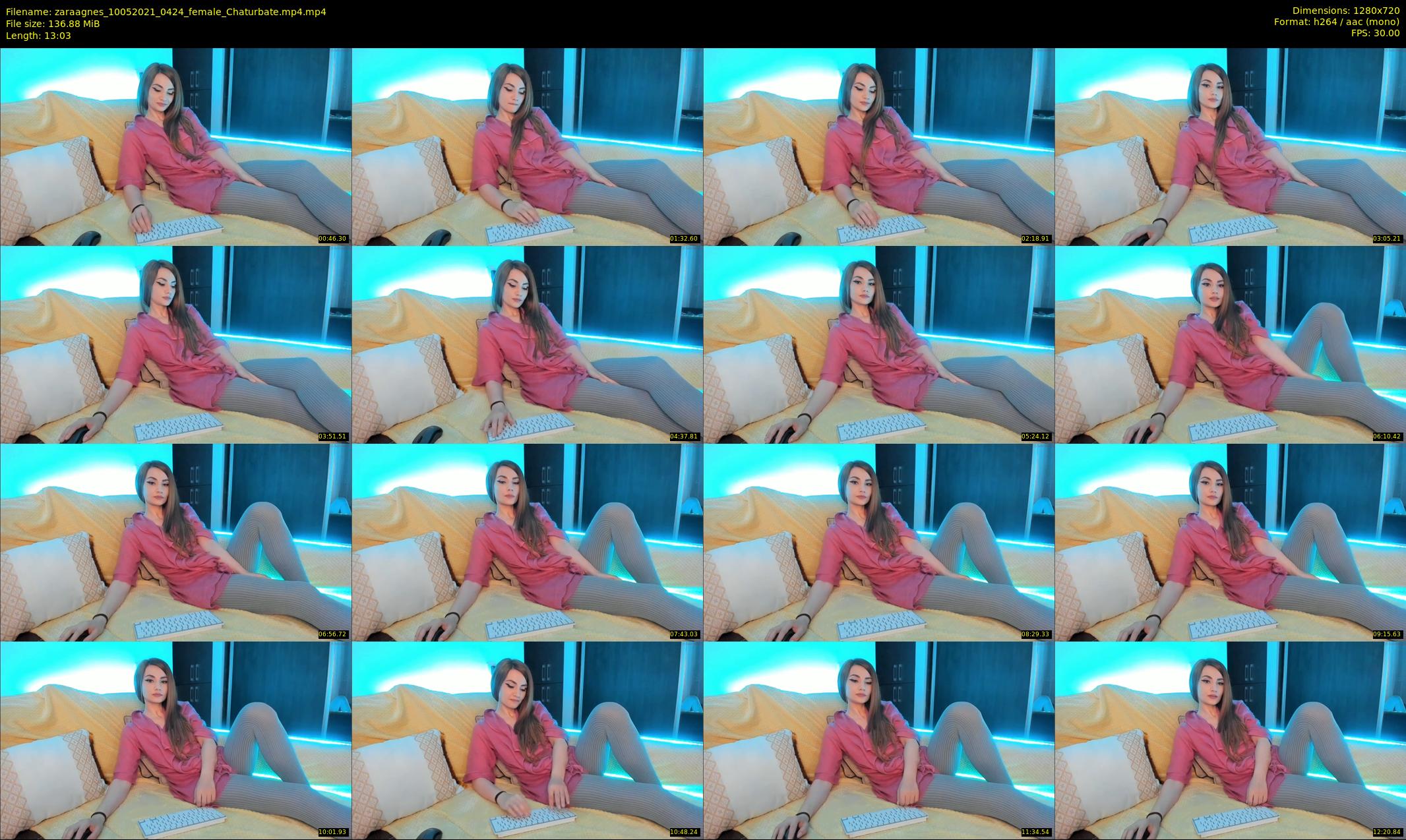 zaraagnes — 14 minute Chaturbate female cam show recording, 720p, May 10, 2021