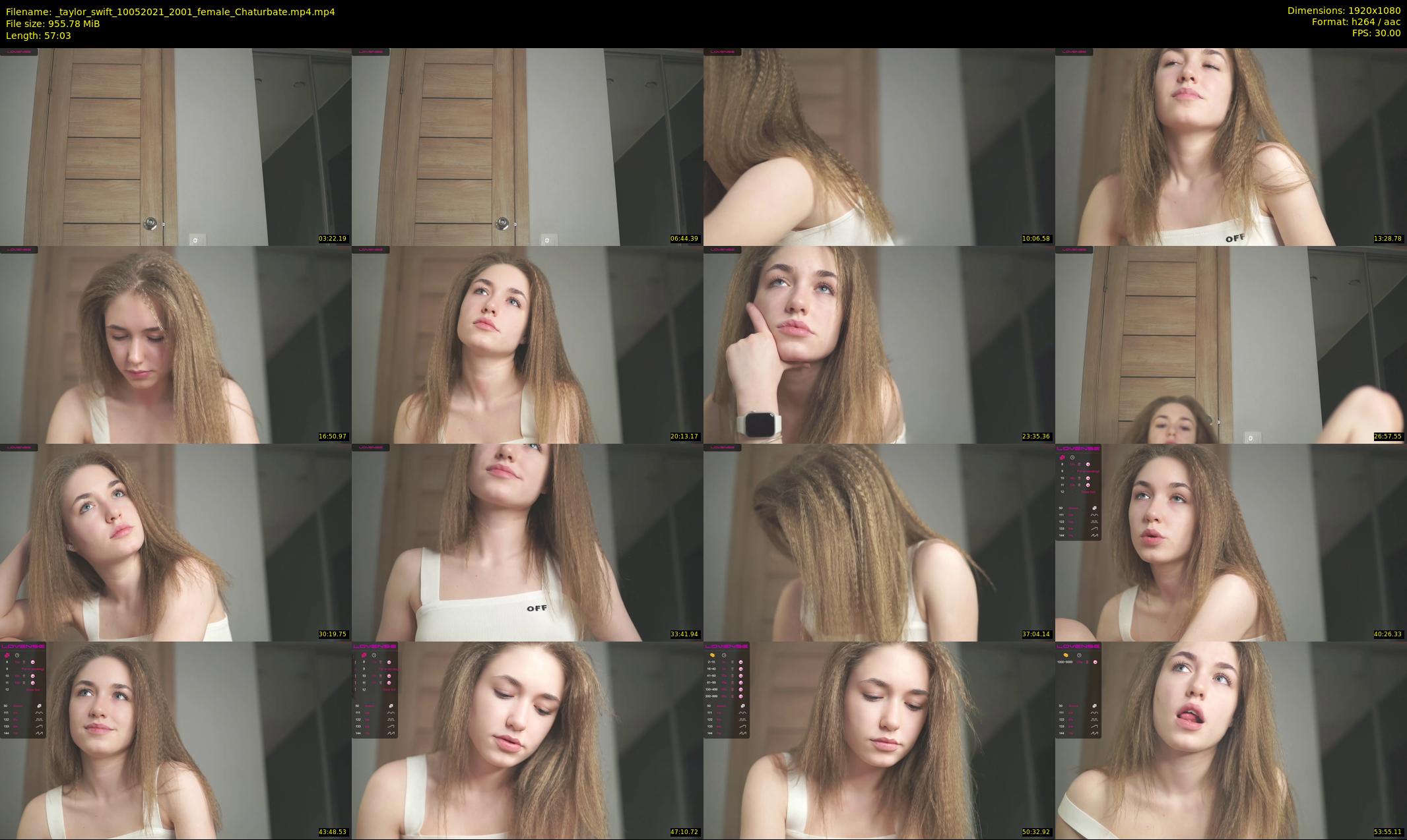_taylor_swift — 58 minute Chaturbate female cam show recording, 1080p, May 10, 2021