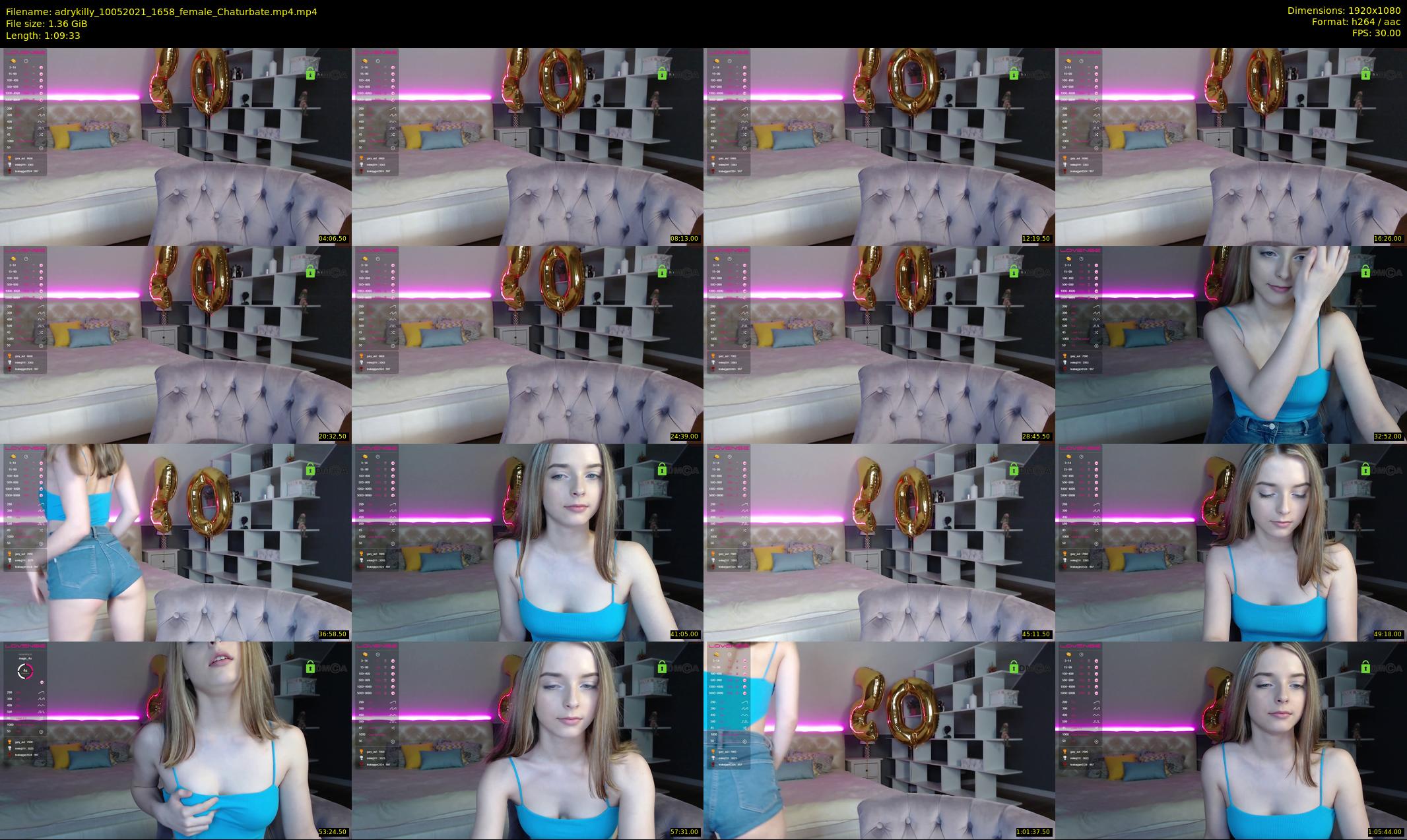 adrykilly — 70 minute Chaturbate female cam show recording, 1080p, May 10, 2021