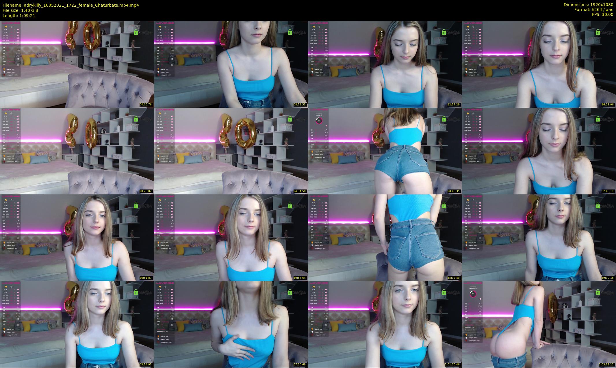 adrykilly — 70 minute Chaturbate female cam show recording, 1080p, May 10, 2021