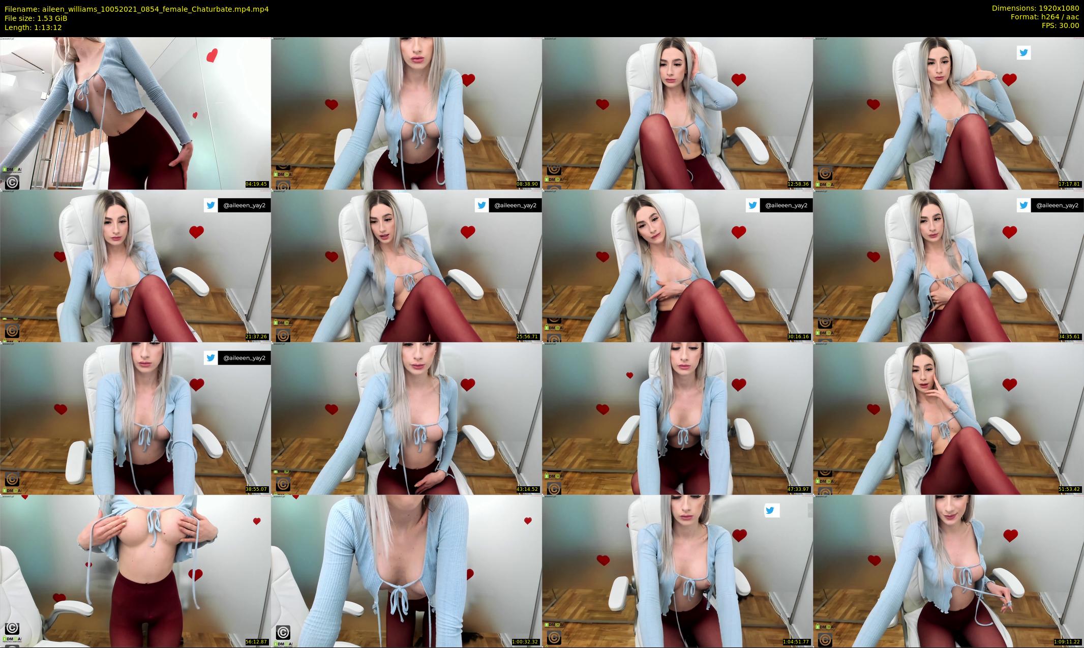 aileen_williams — 74 minute Chaturbate female cam show recording, 1080p, May 10, 2021