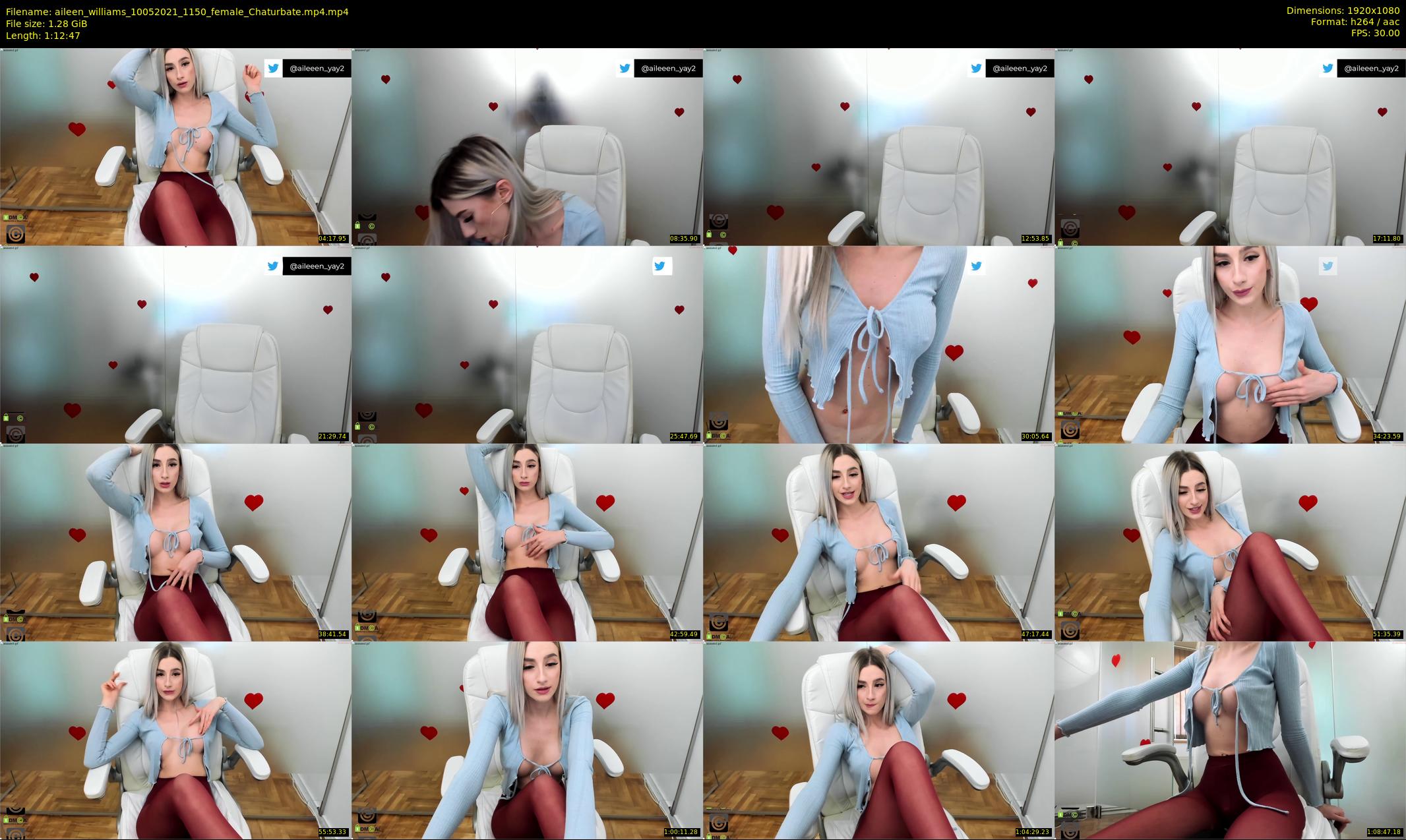 aileen_williams — 73 minute Chaturbate female cam show recording, 1080p, May 10, 2021