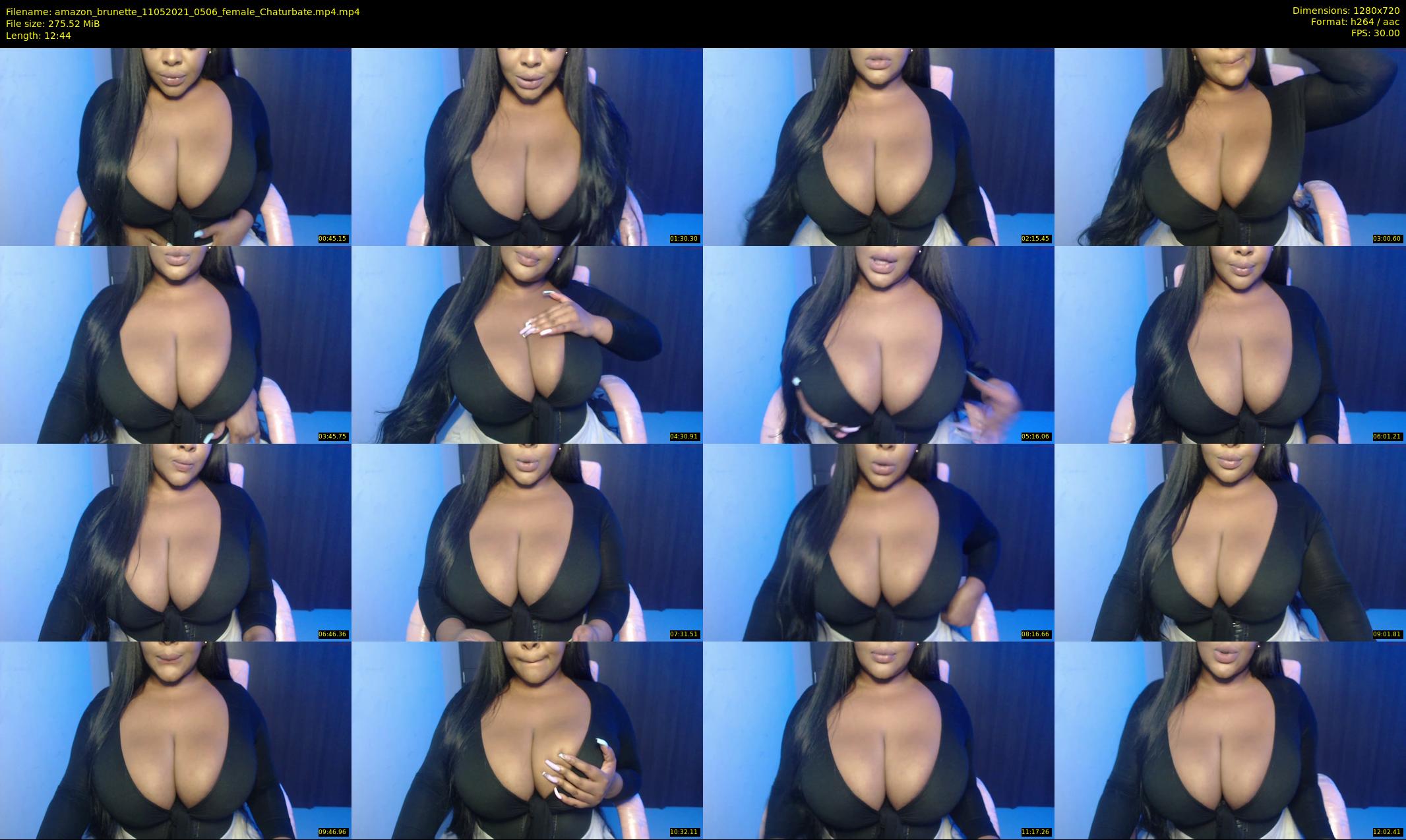 amazon_brunette — 13 minute Chaturbate female cam show recording, 720p, May 11, 2021