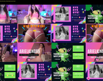 arielking69 — 8 minute Chaturbate female cam show recording, 1080p, May 10, 2021