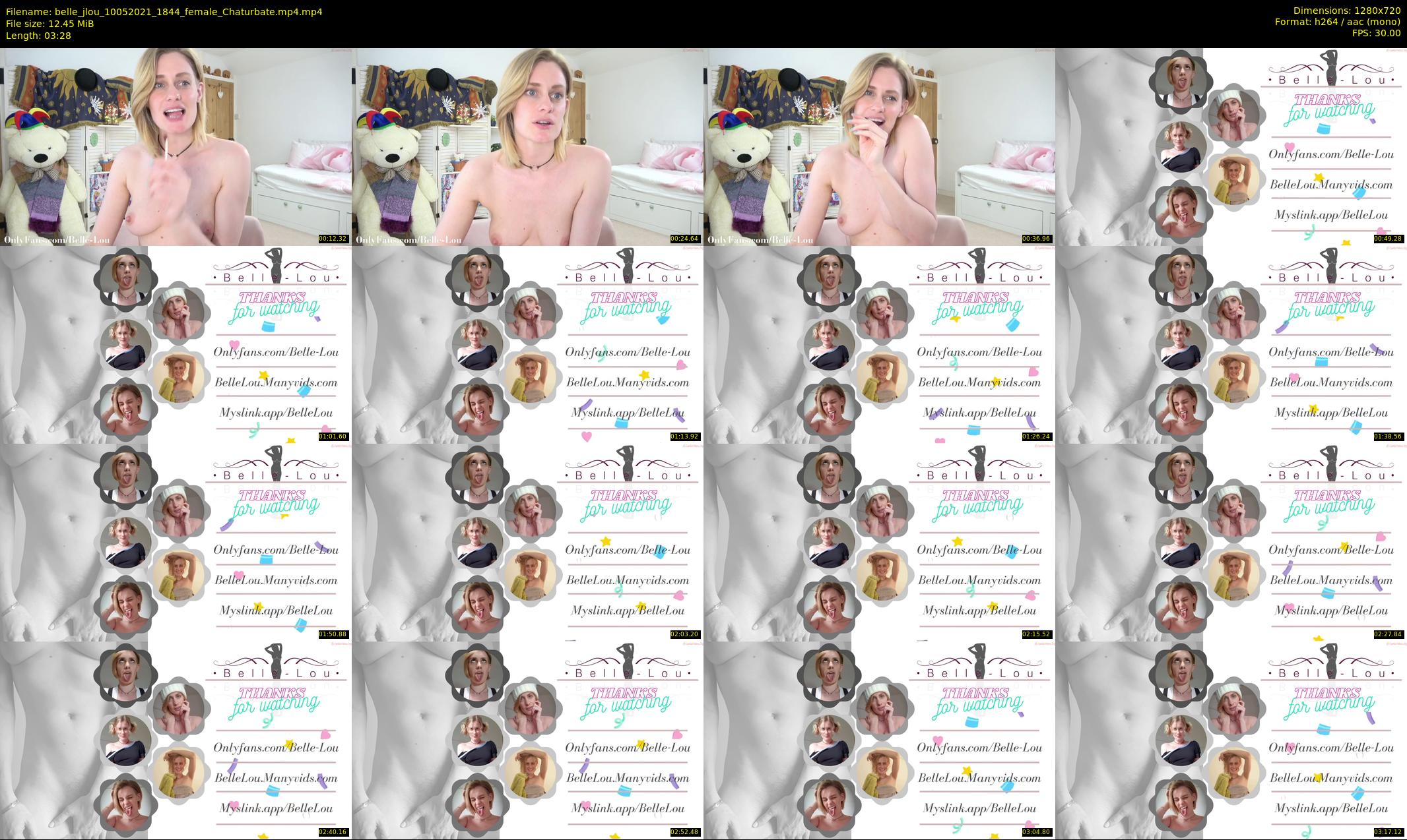belle_jlou — 4 minute Chaturbate female cam show recording, 720p, May 10, 2021