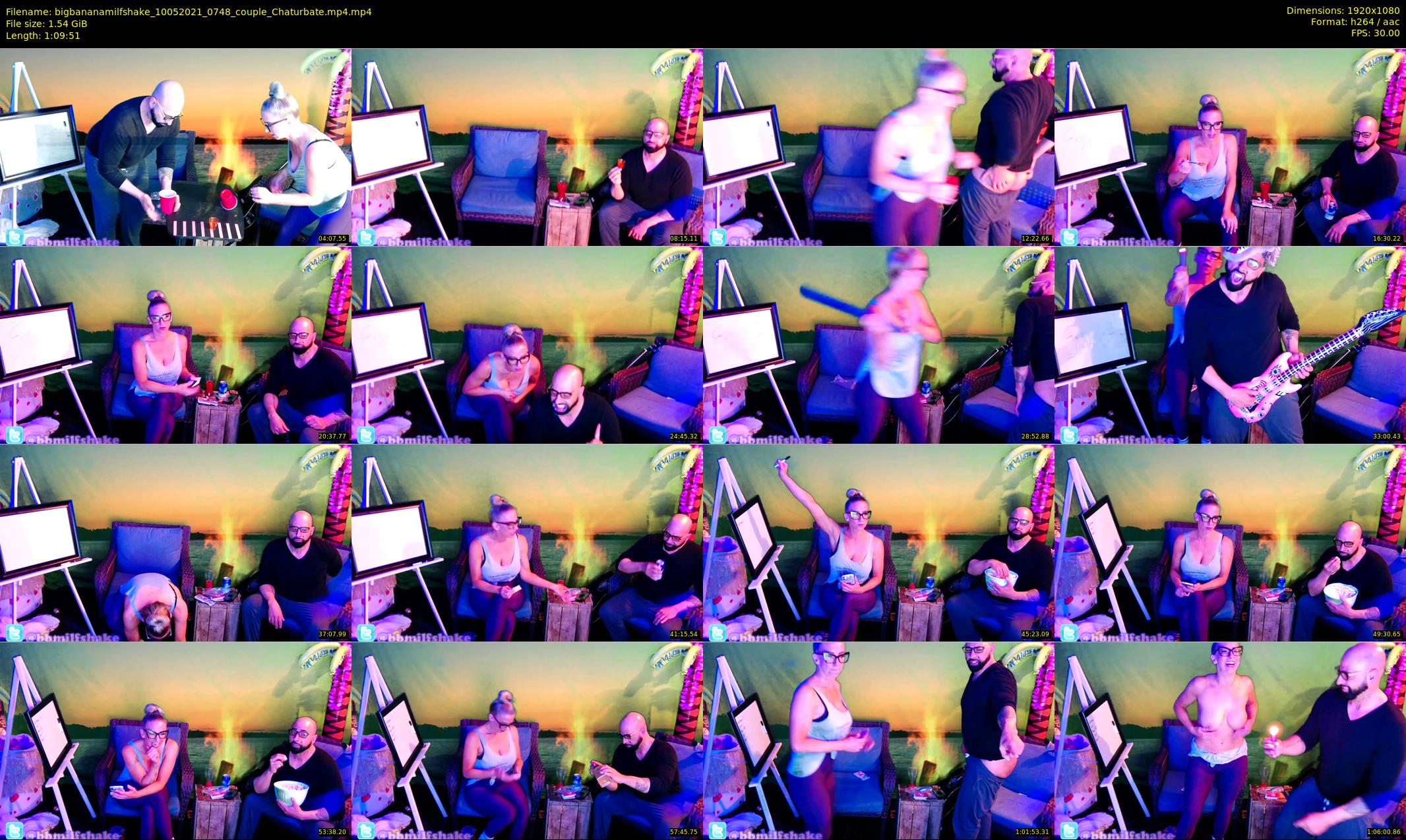 bigbananamilfshake — 70 minute Chaturbate couple cam show recording, 1080p, May 10, 2021