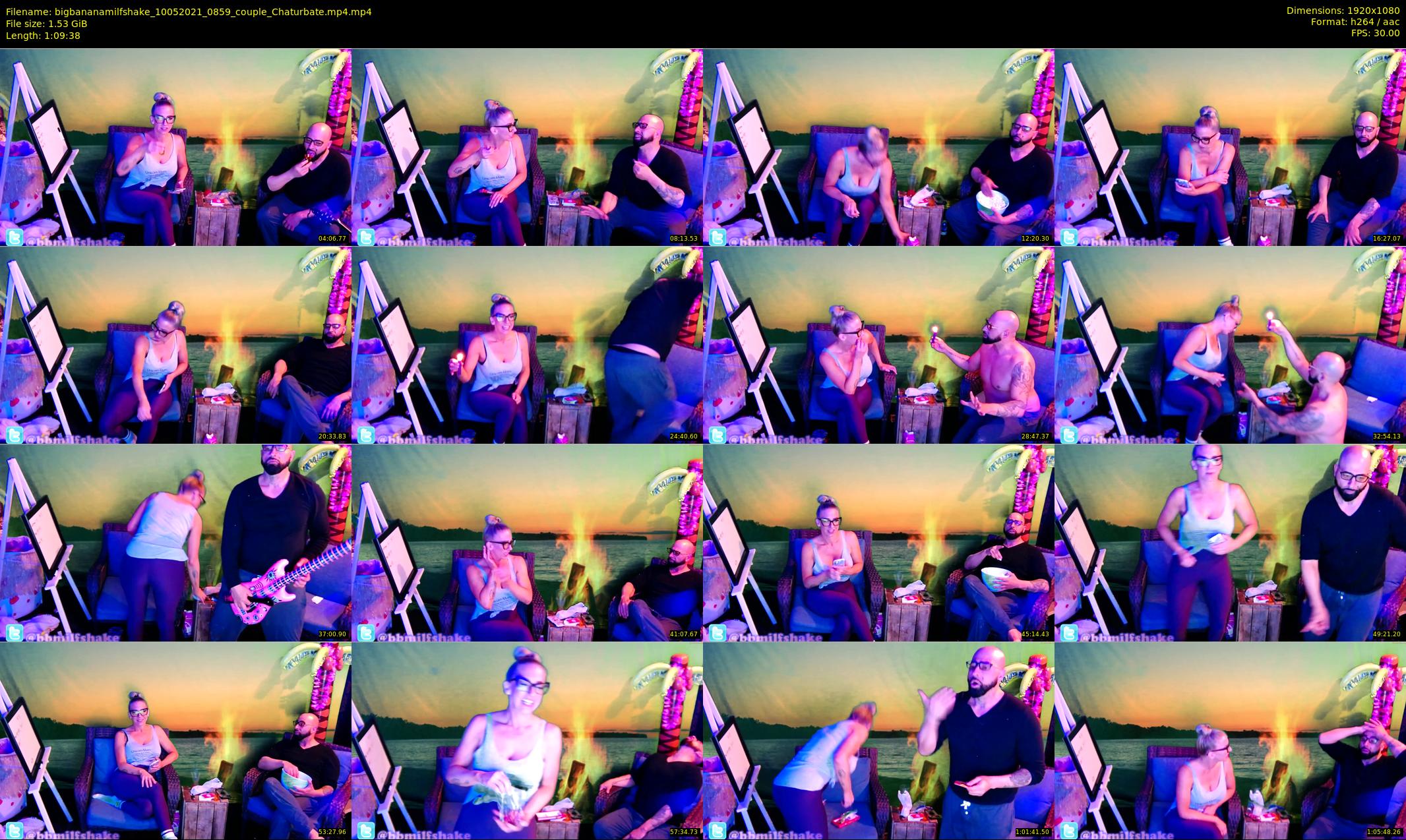 bigbananamilfshake — 70 minute Chaturbate couple cam show recording, 1080p, May 10, 2021