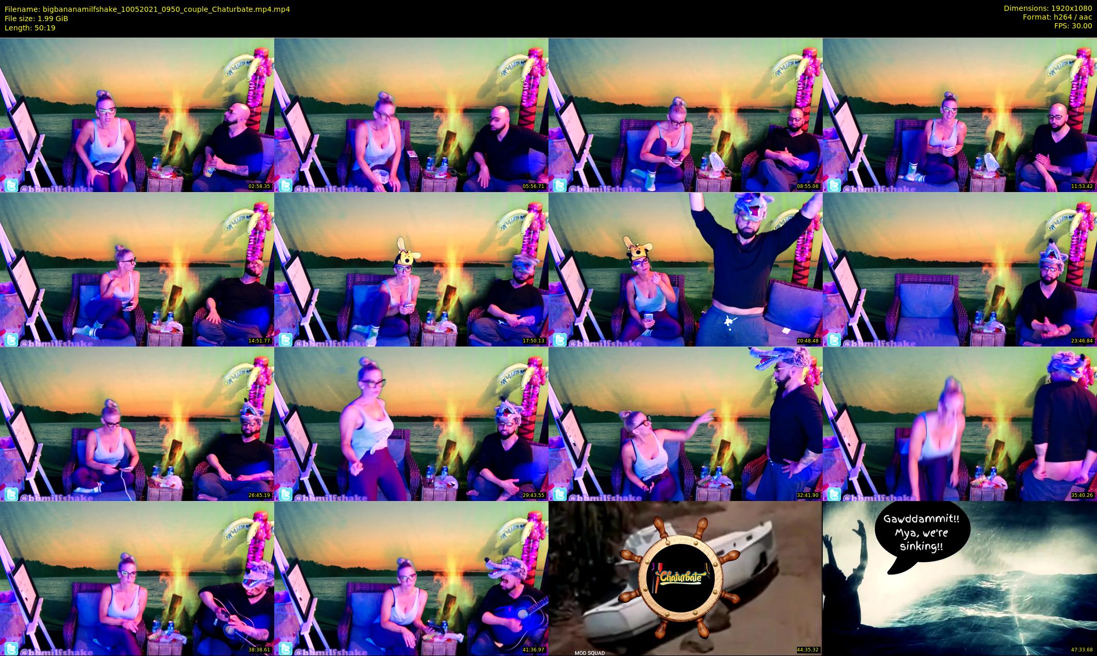 bigbananamilfshake — 51 minute Chaturbate couple cam show recording, 1080p, May 10, 2021